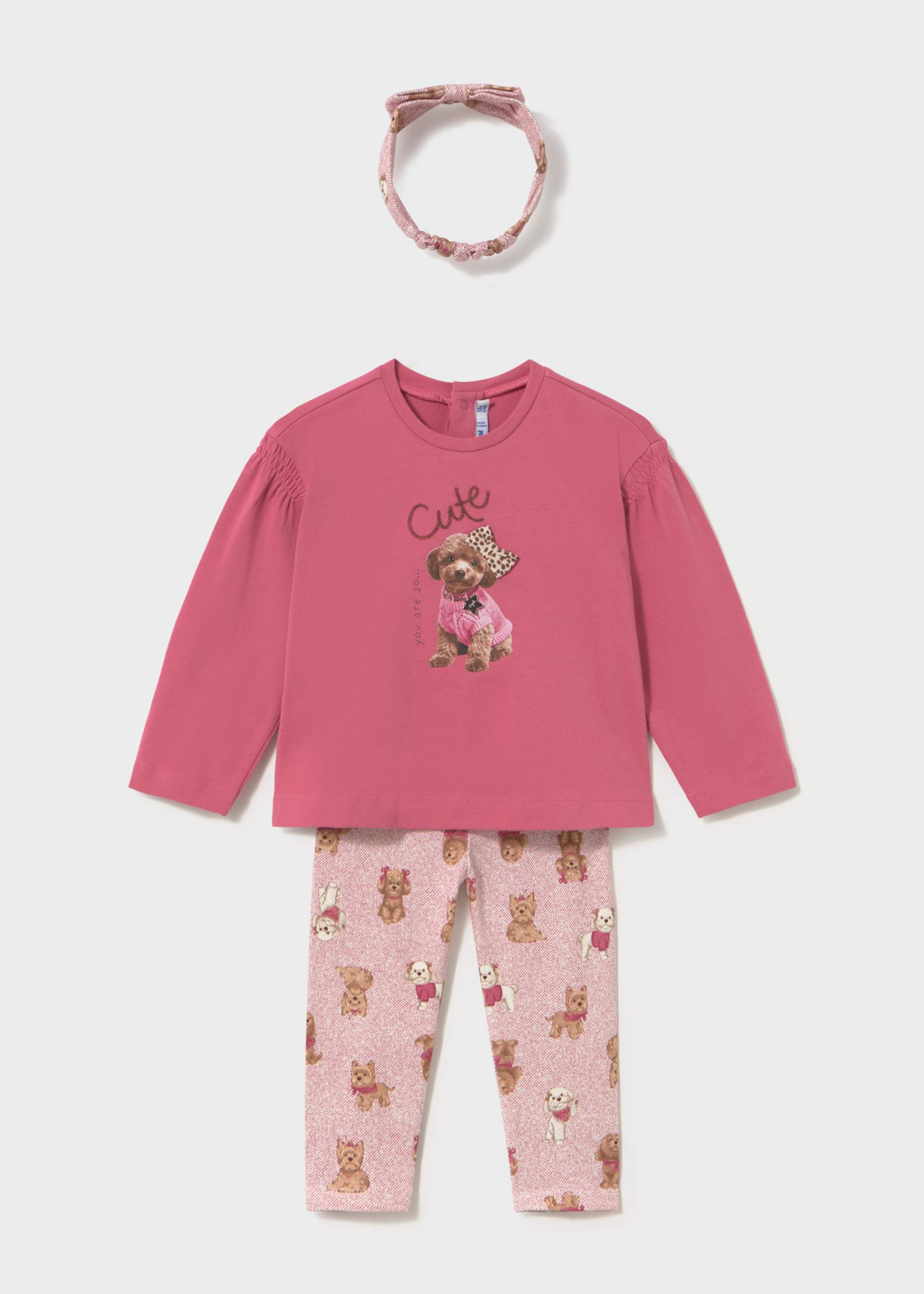 Baby Headband and Print Leggings Set