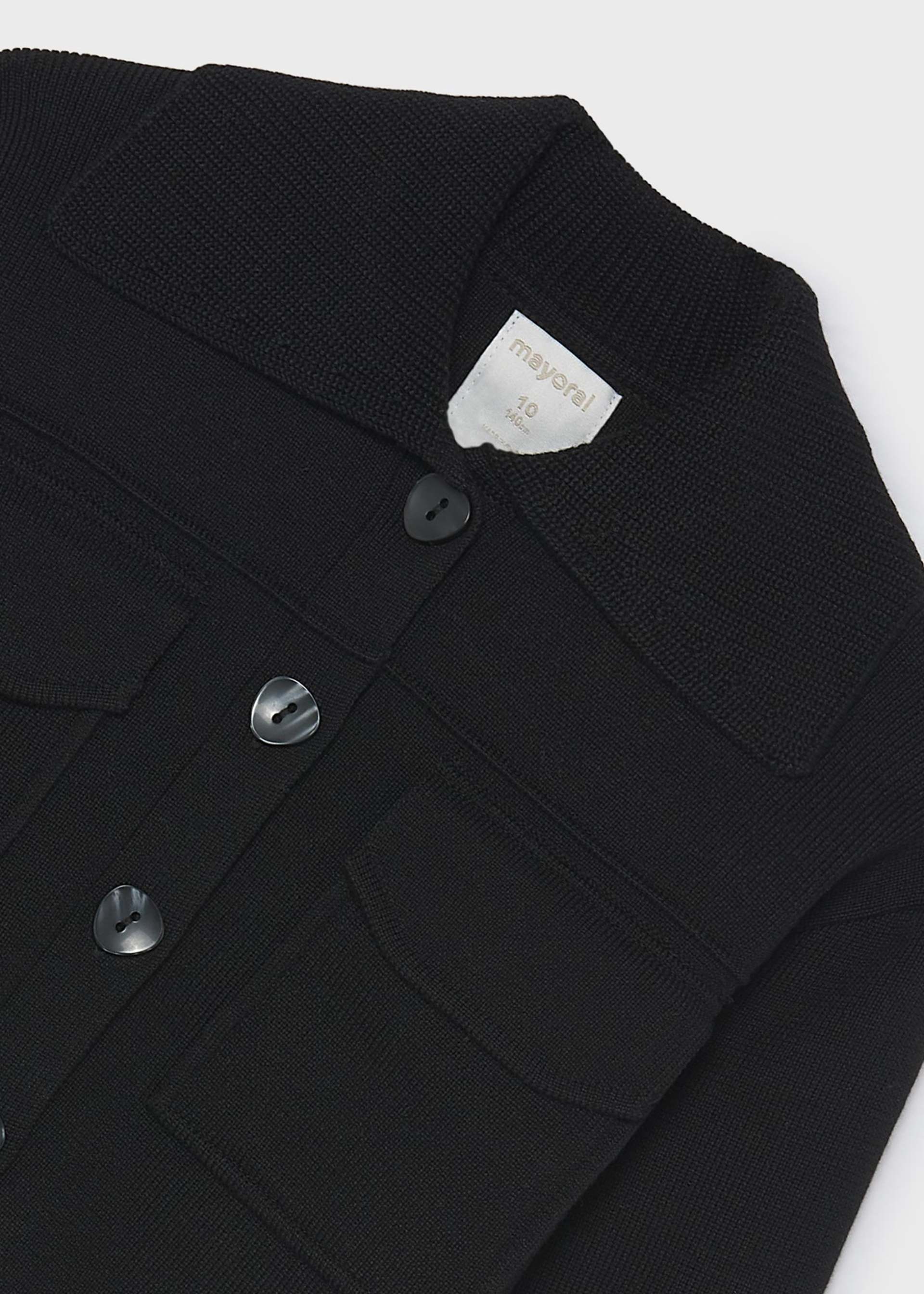 Veste en tricot à poches fille