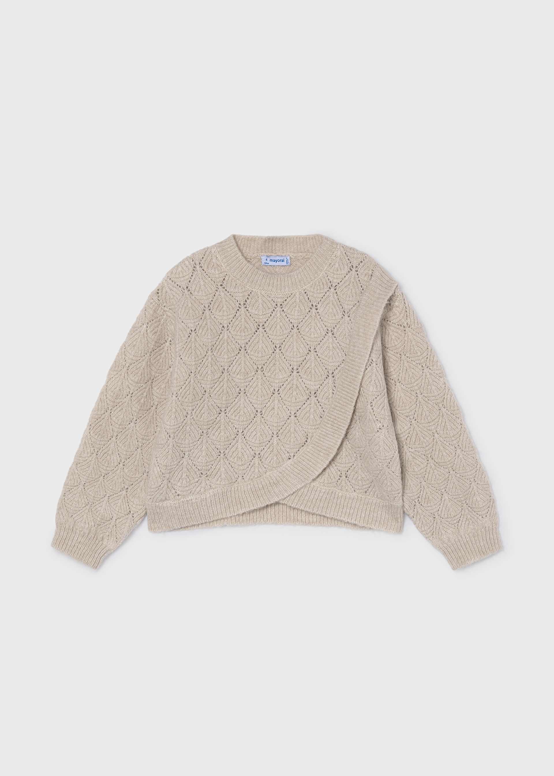 Pull asymétrique fille