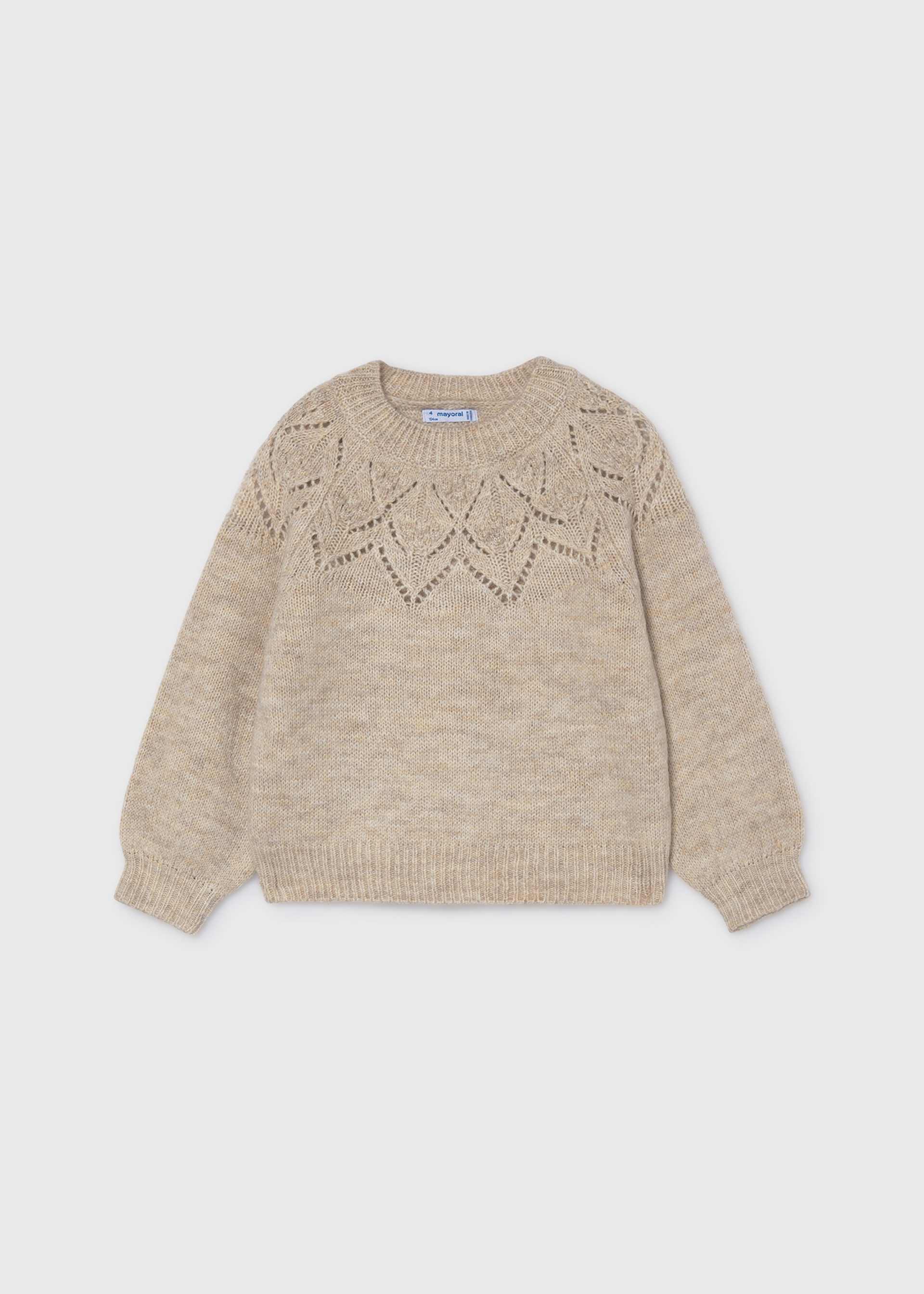 Pullover Lochmuster Mädchen
