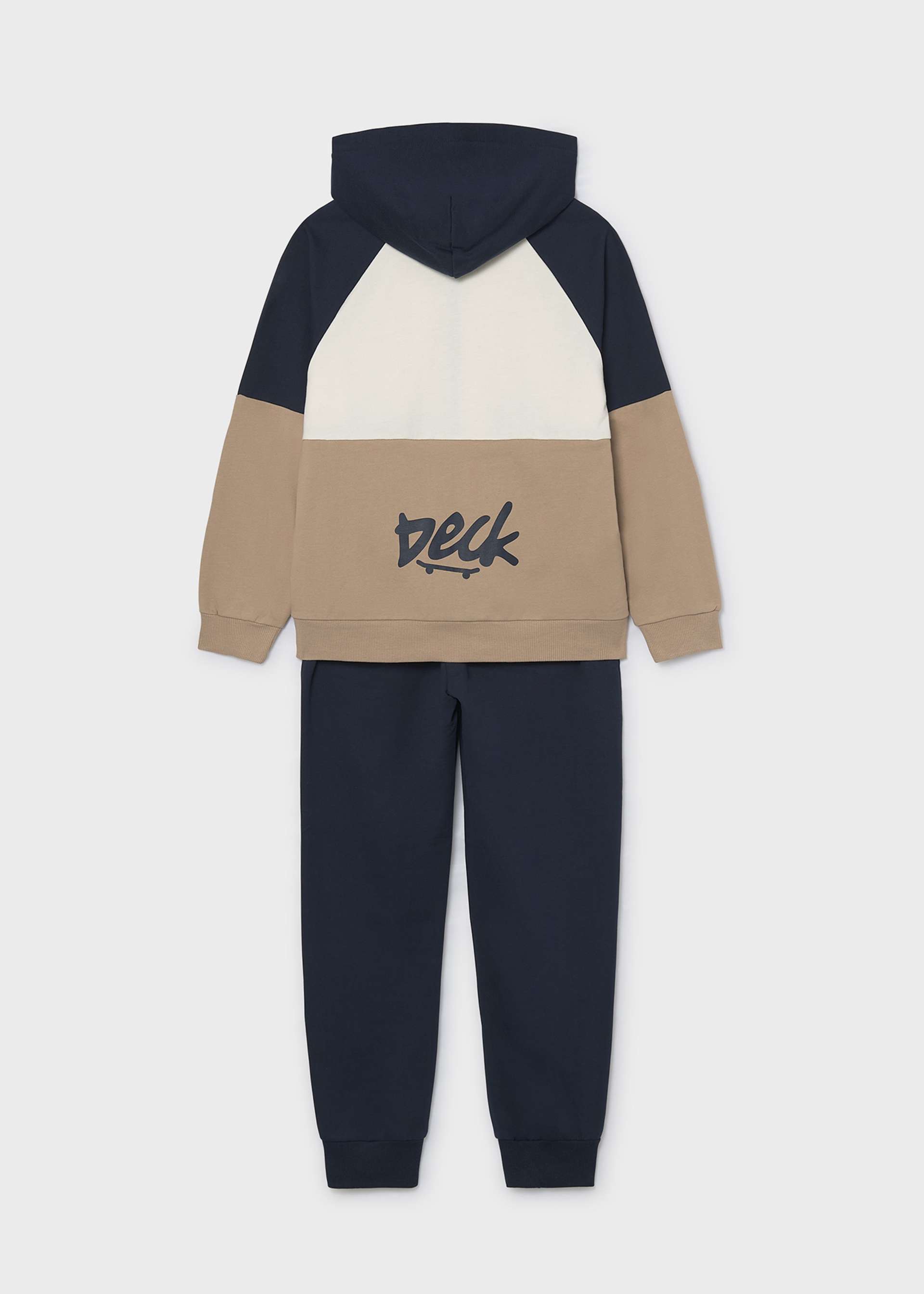 Boys' tracksuit with print on the back