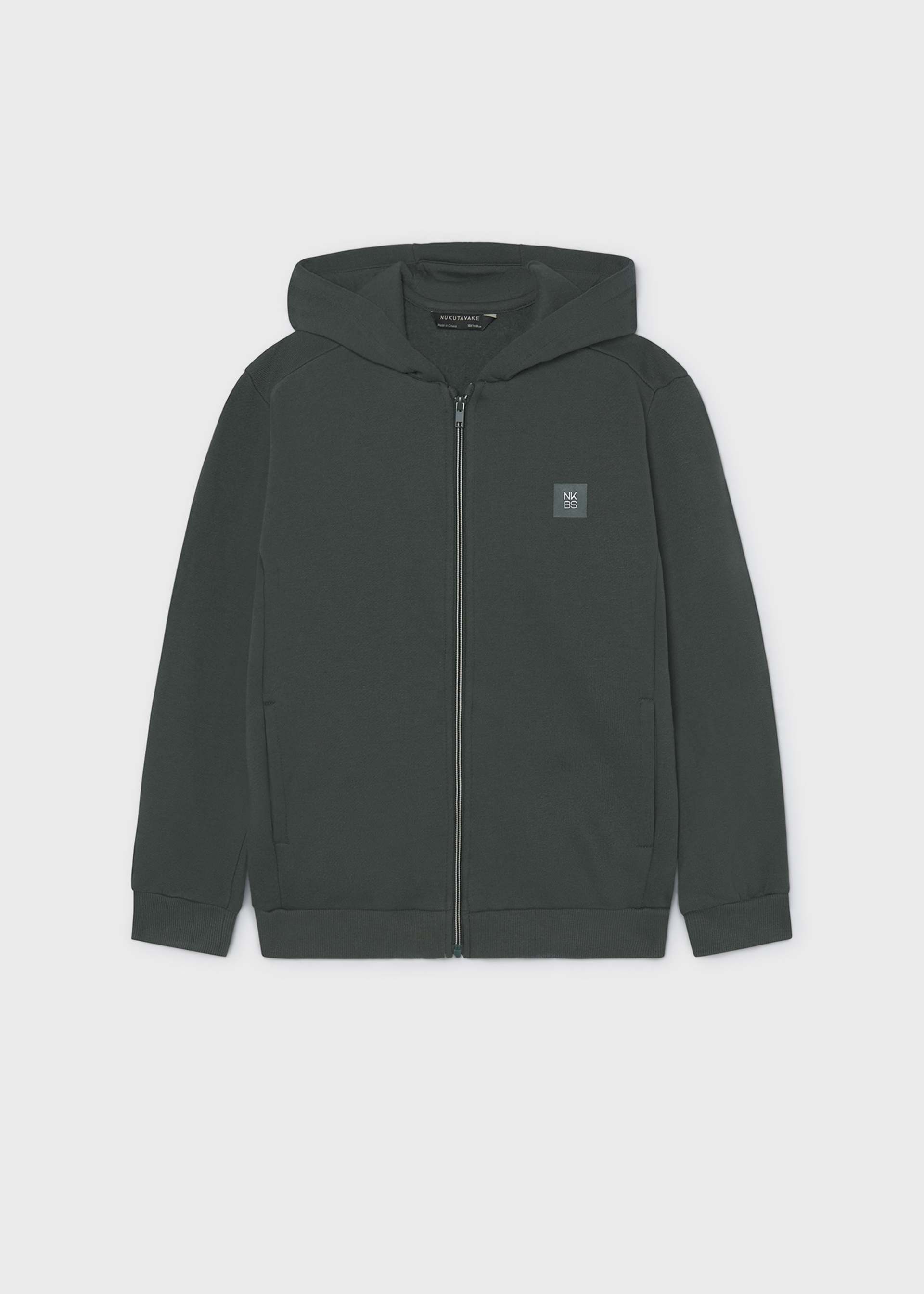 Sudadera cremallera básica chico