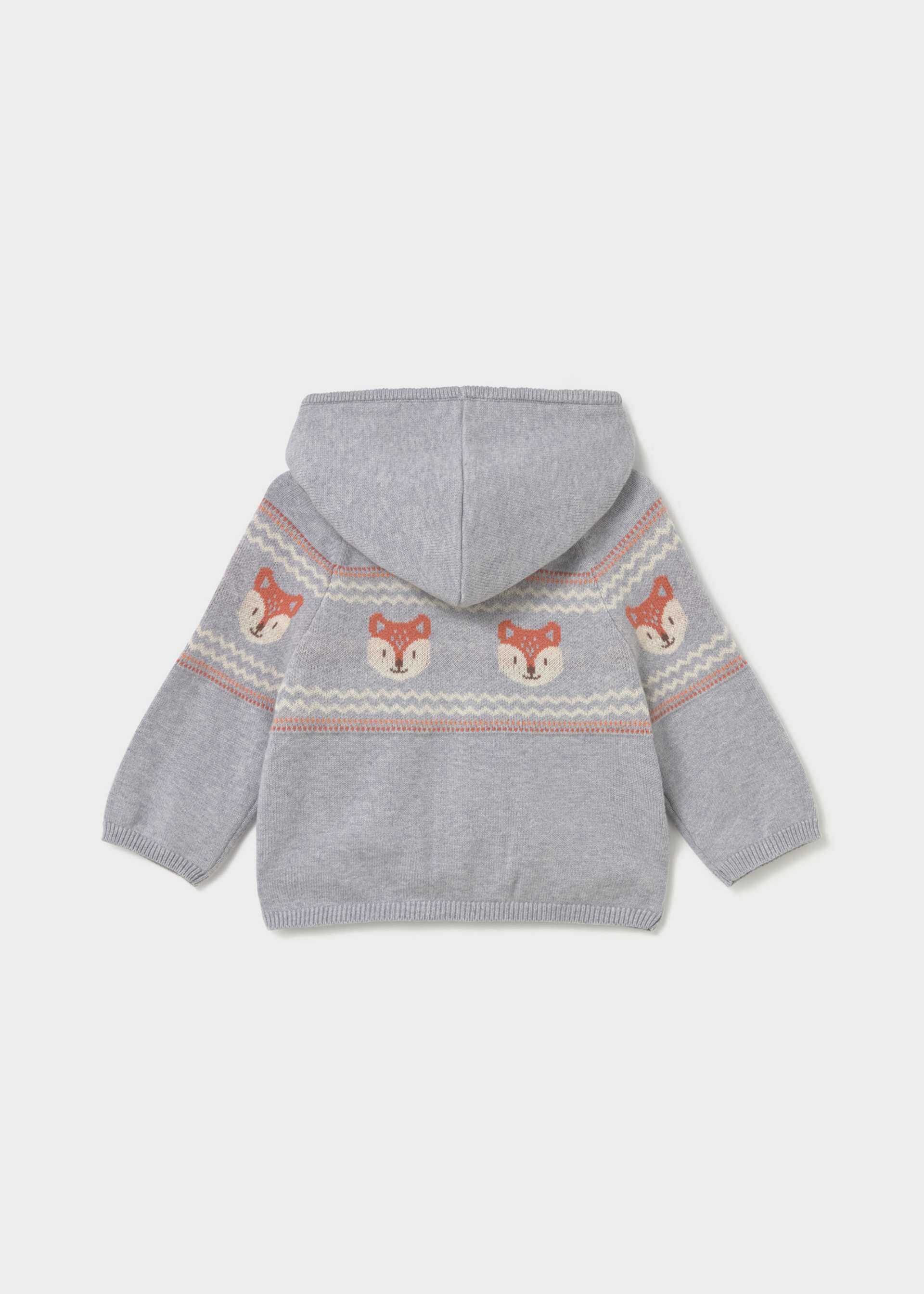 Baby bears knitted zipper hoodie