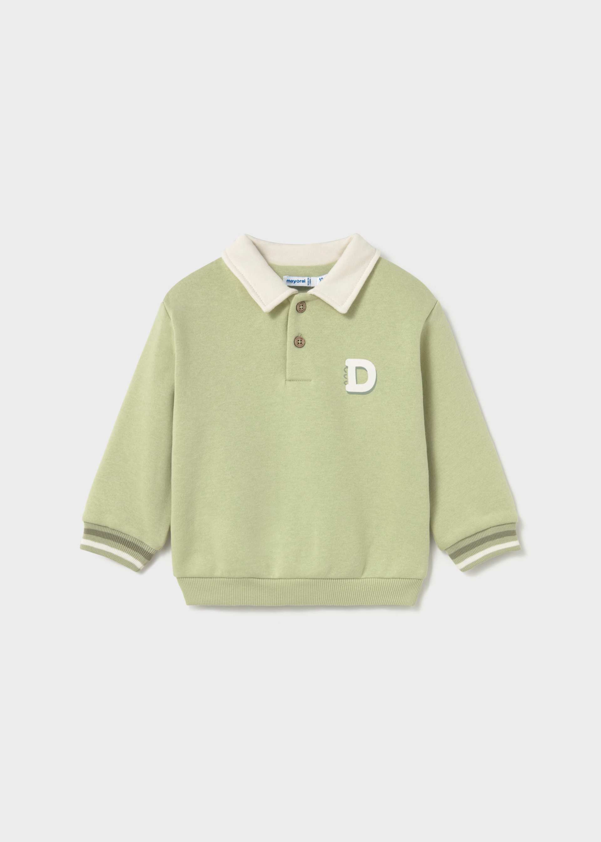 Hanorac cu guler polo bebe
