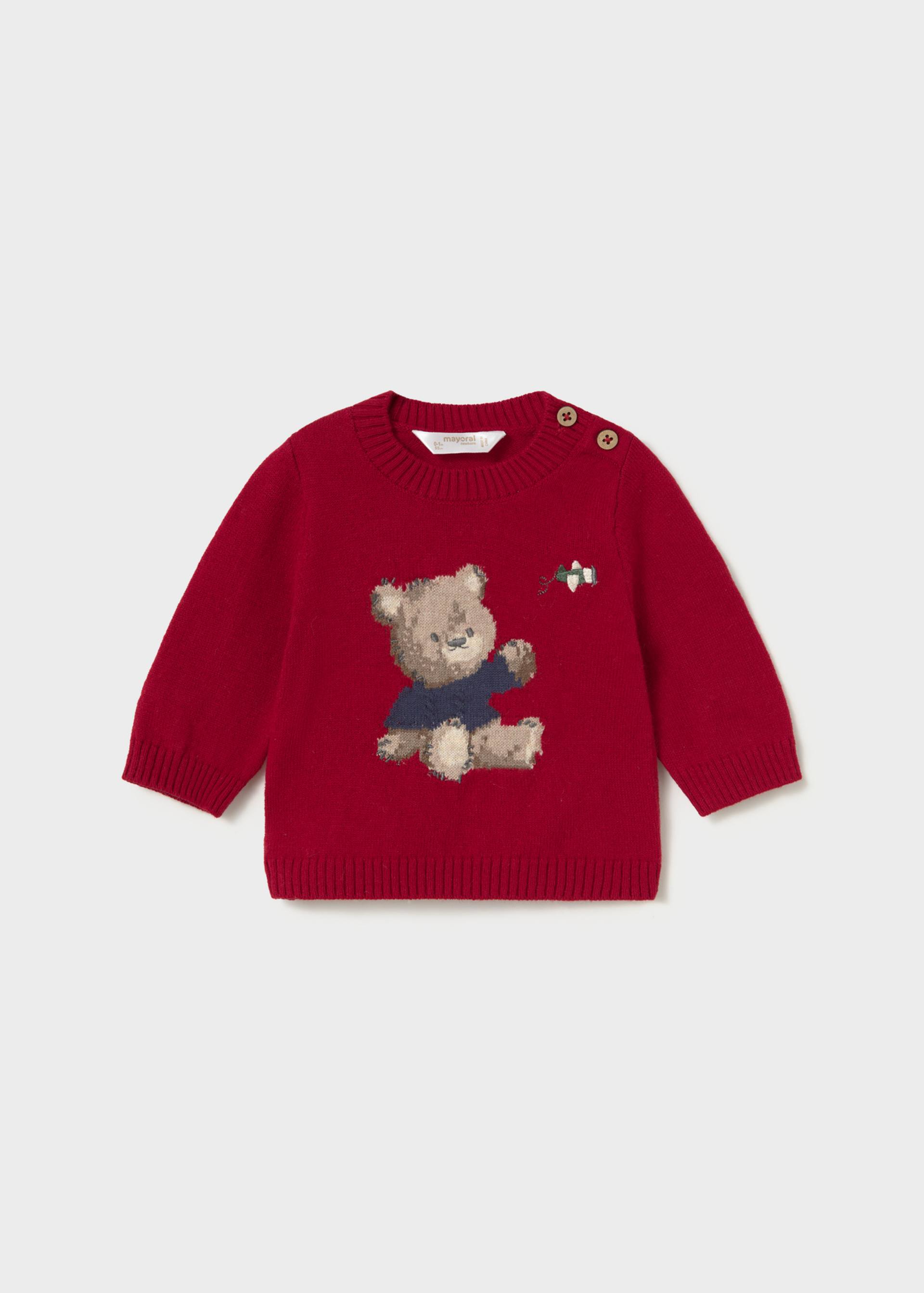 Newborn Boy Jacquard Sweater