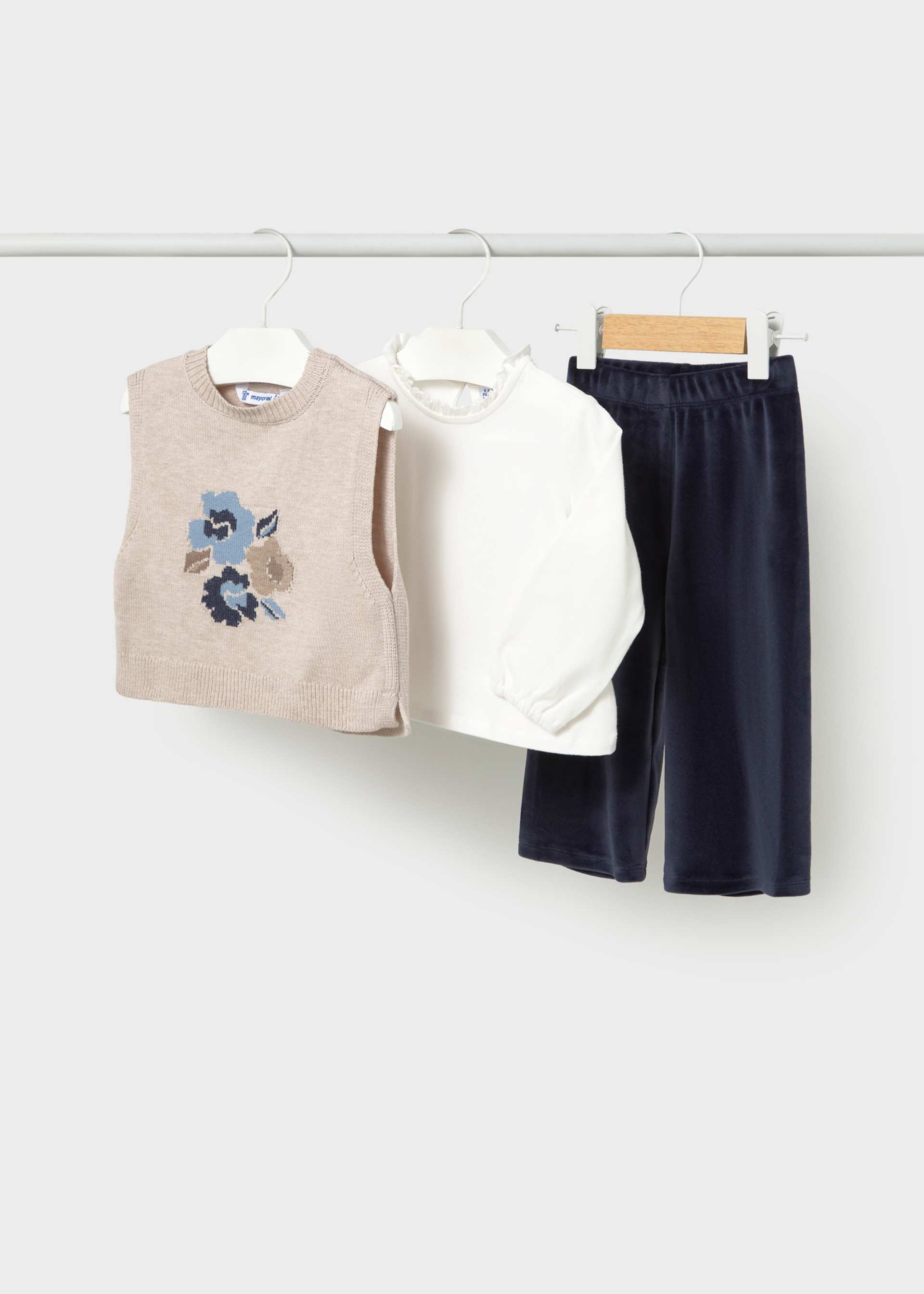 Completo 3 pezzi gilet bimba
