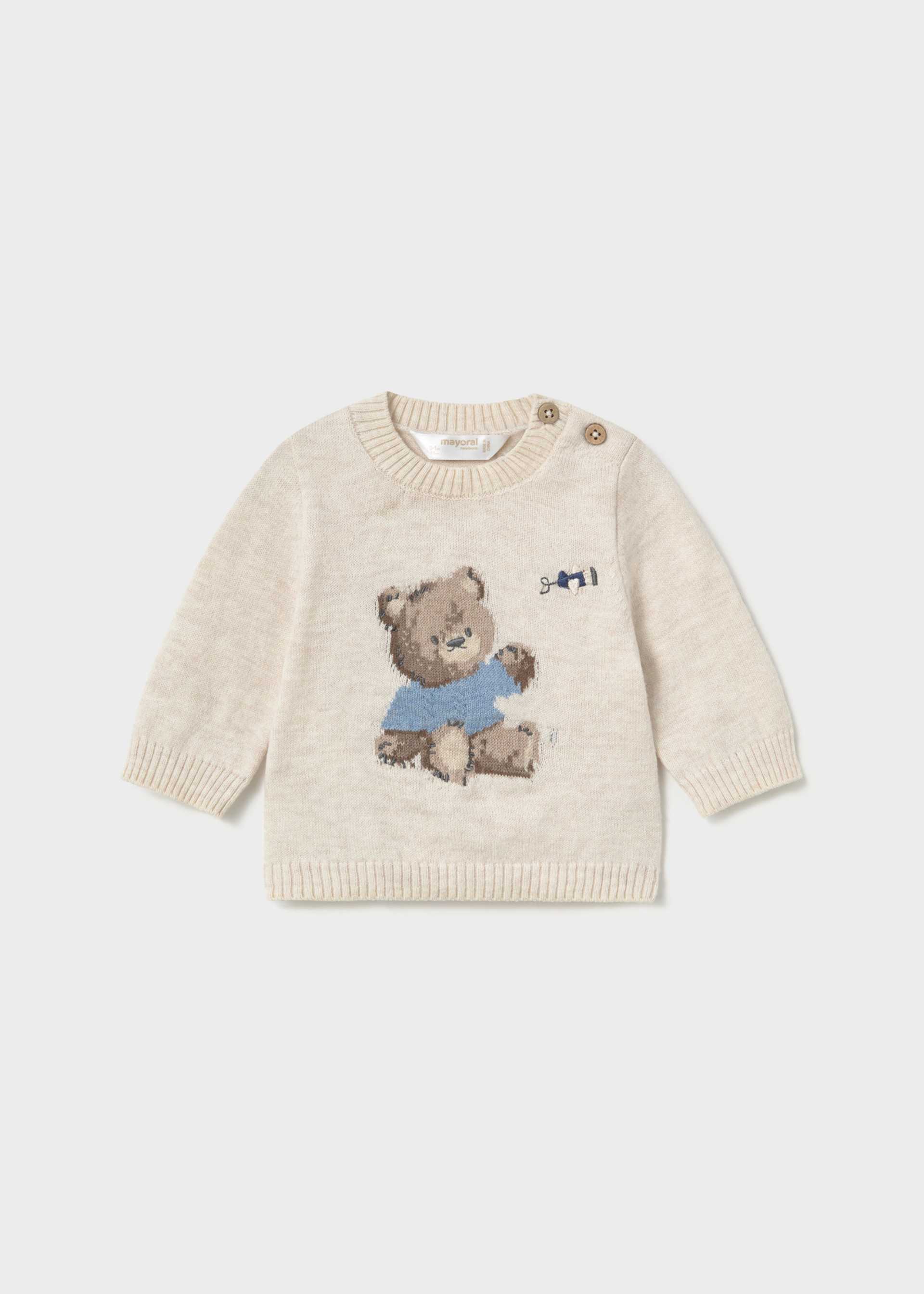 Newborn Boy Jacquard Sweater