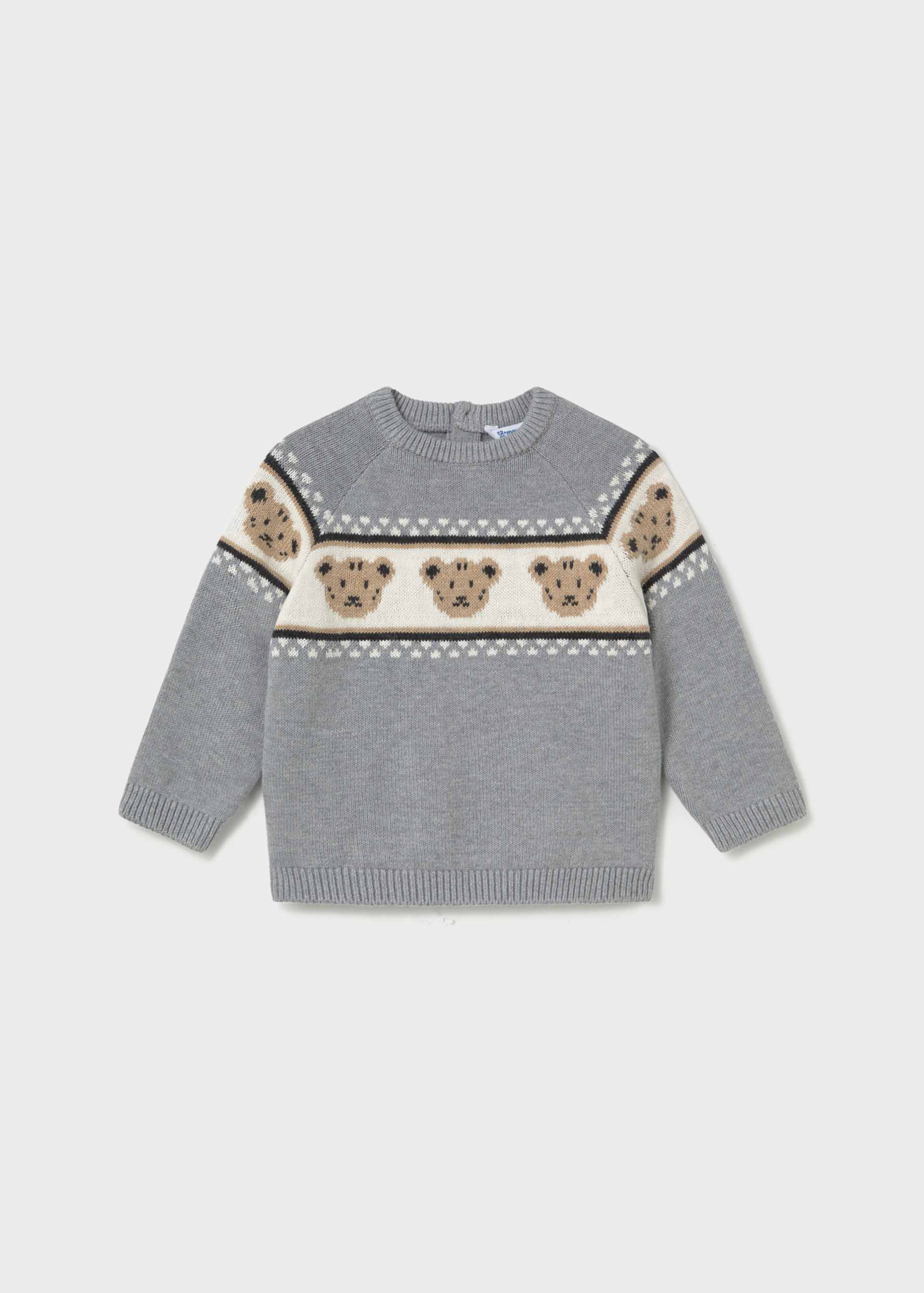 Pullover Jacquard Bärchen Baby