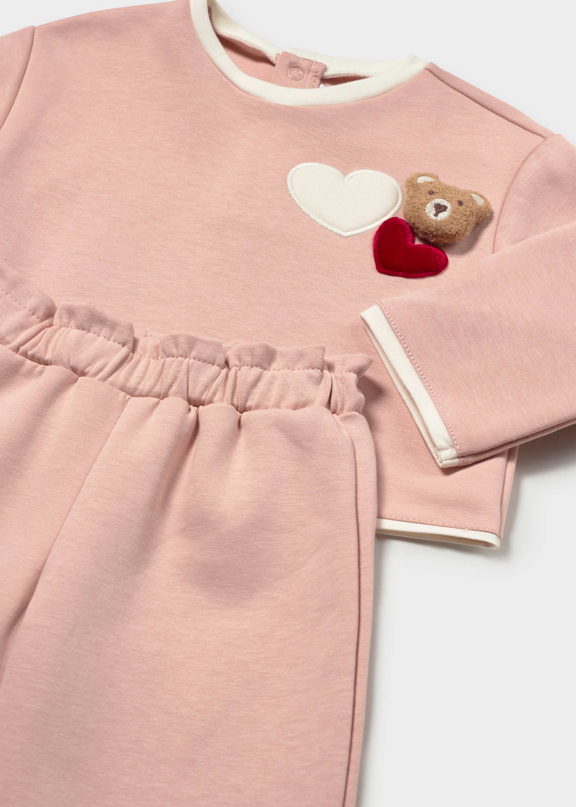 Conjunto pantalón y jersey bordado bebé