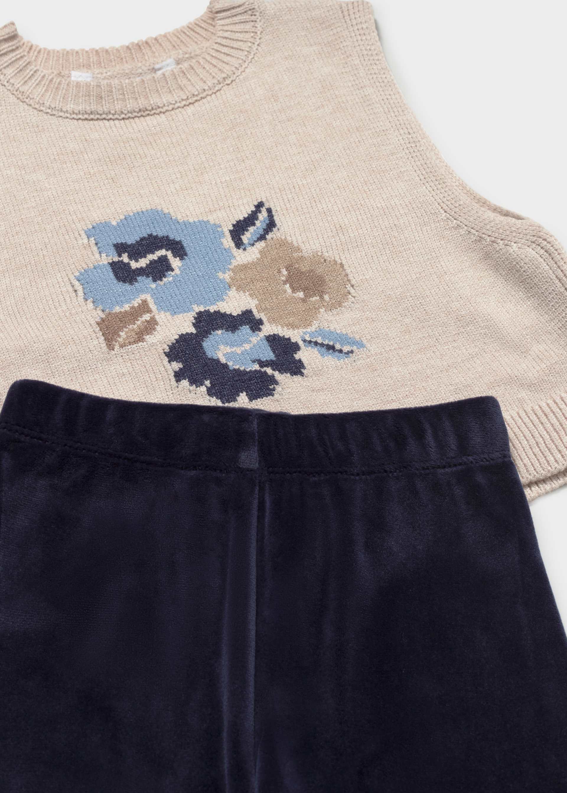 Completo 3 pezzi gilet bimba