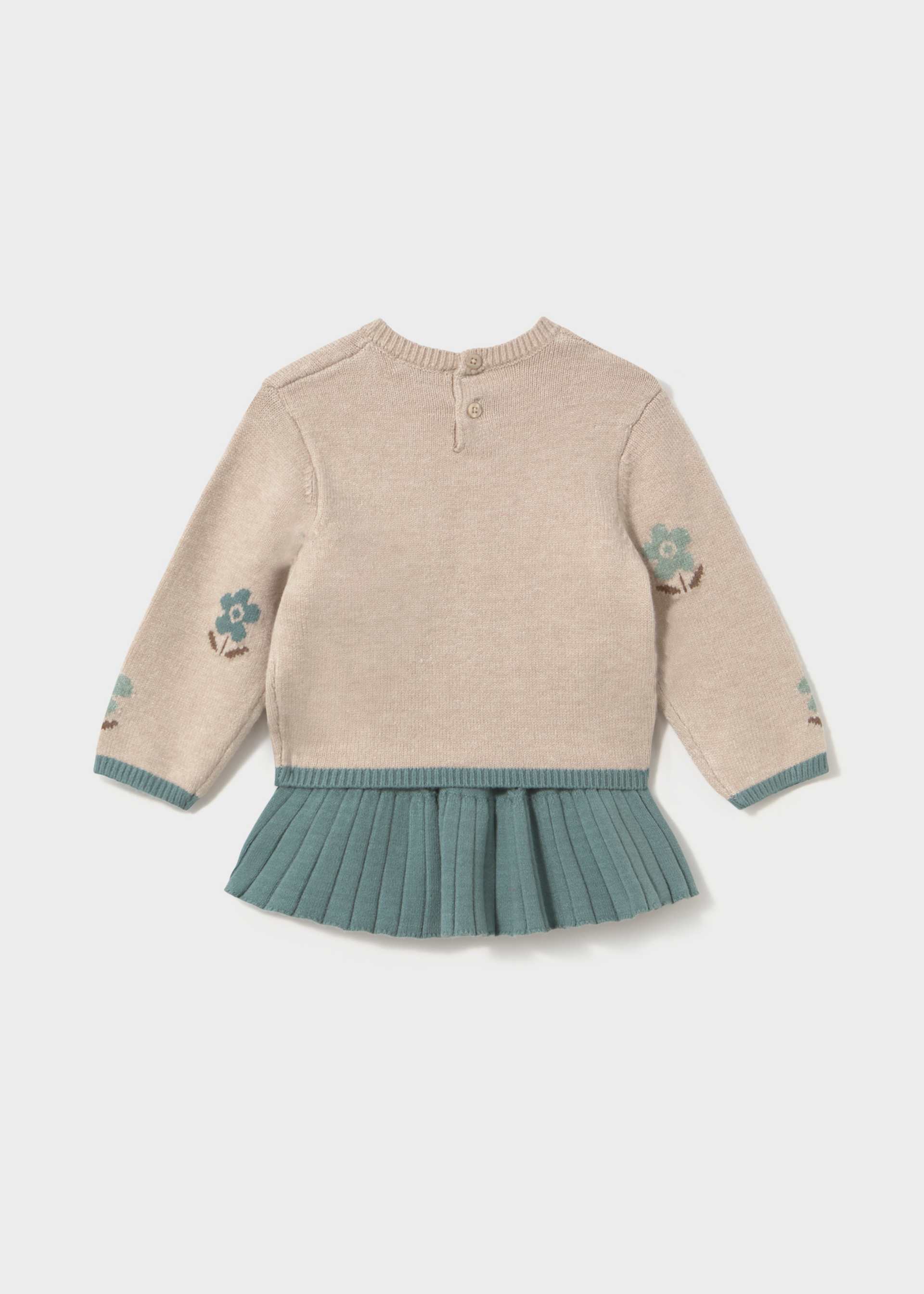 Completo gonna e maglione intarsi neonata