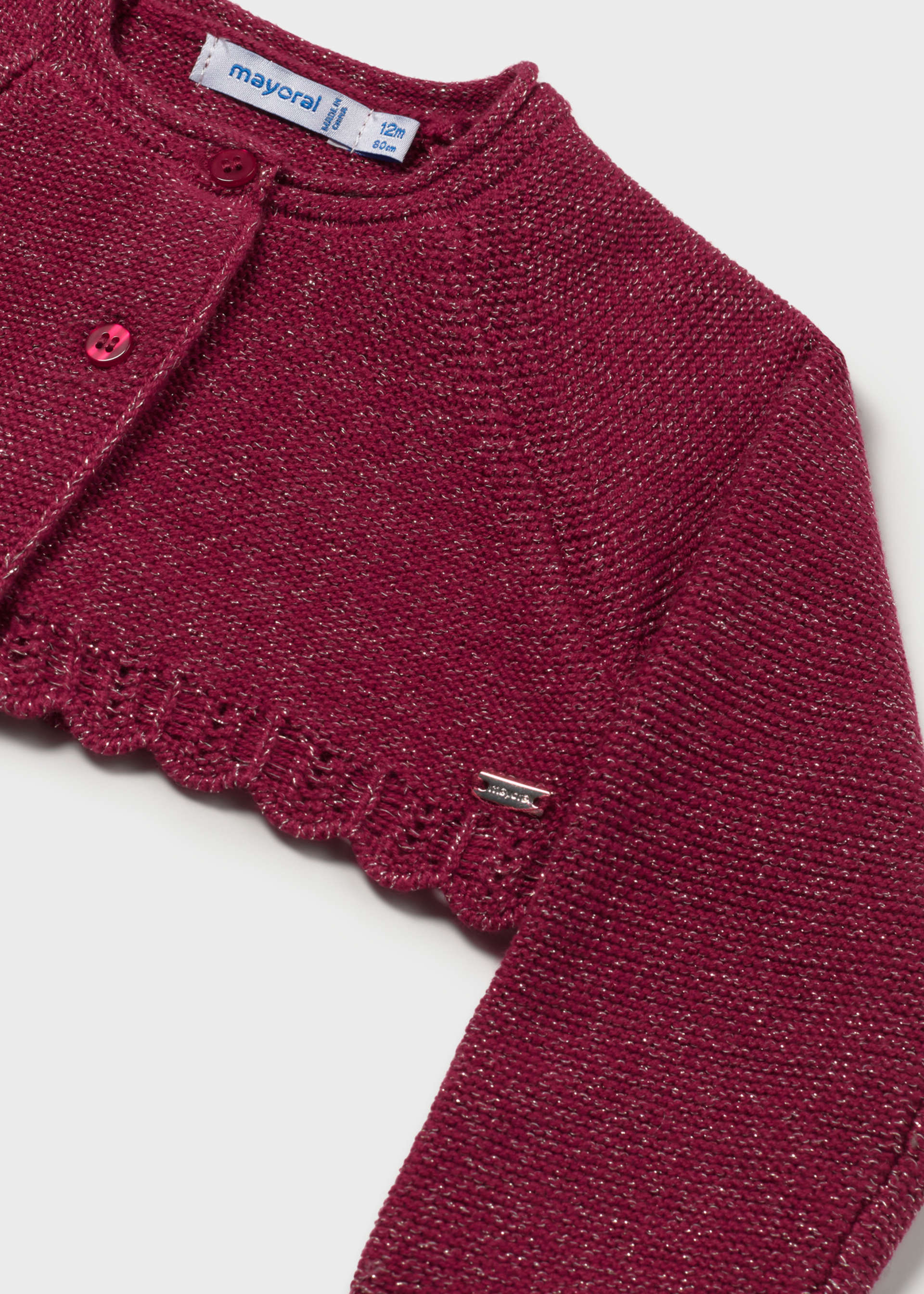 Basic knitted baby cardigan