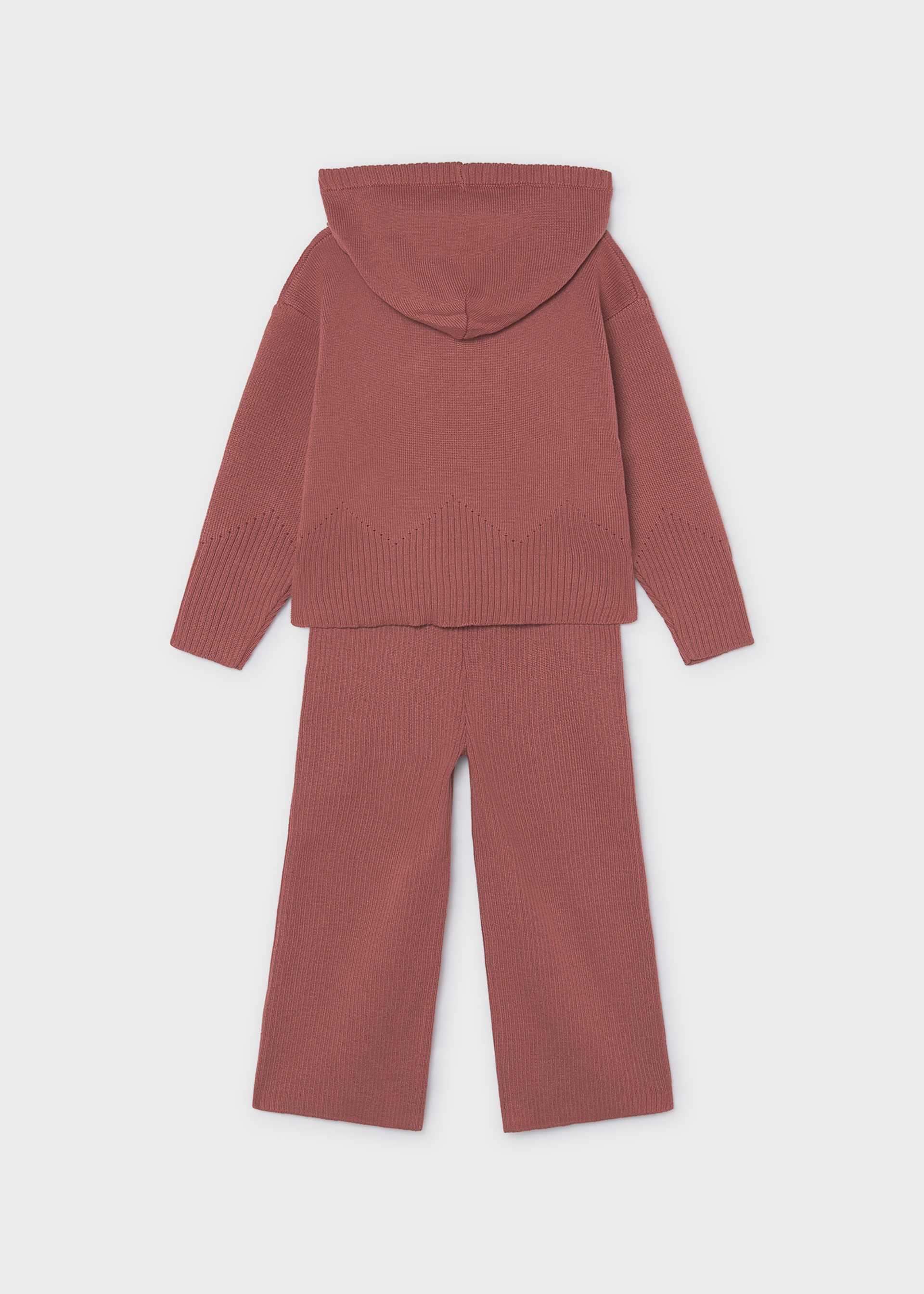 Conjunto pantalón y sudadera capucha niña