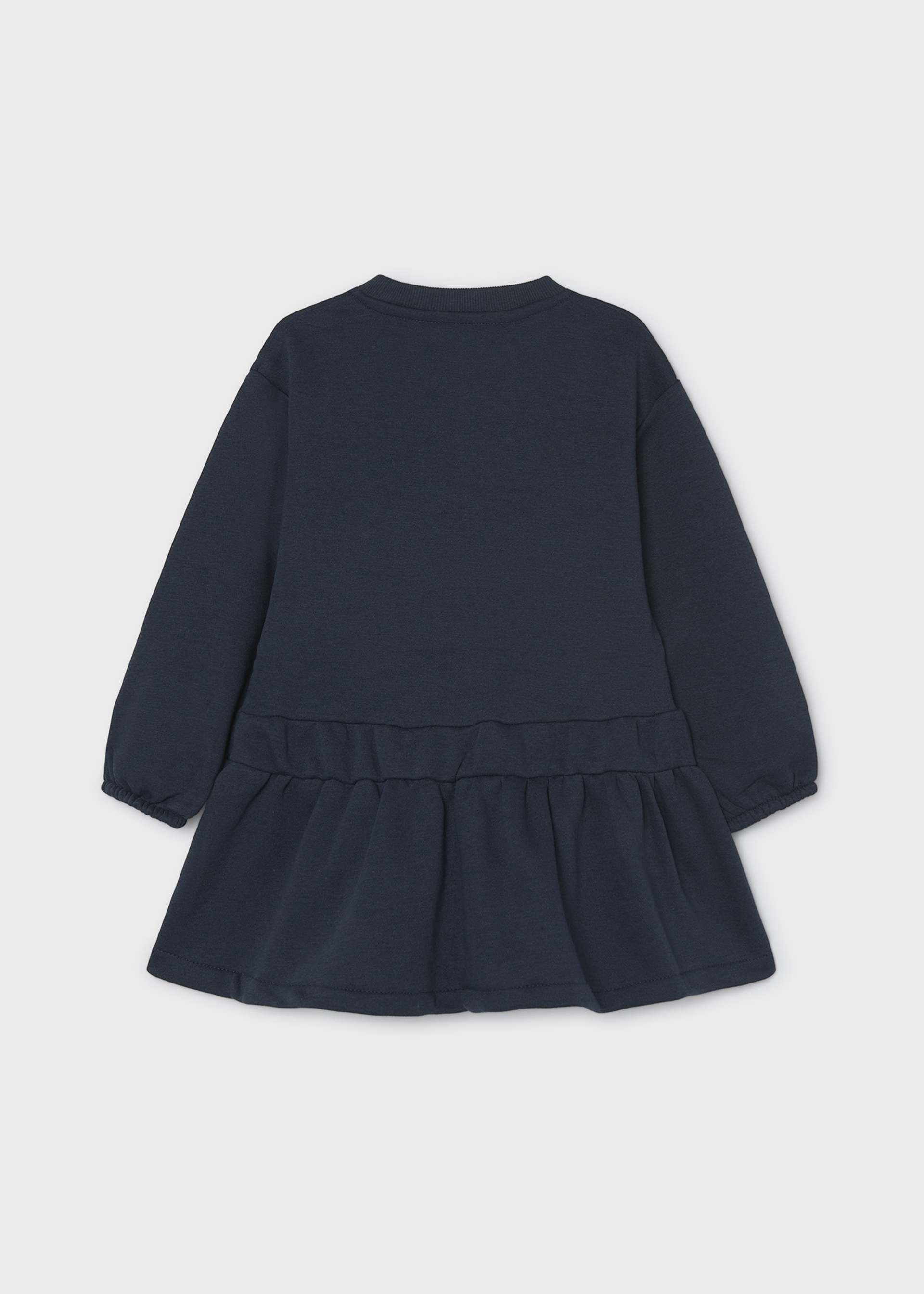 Robe en molleton à cœurs fille