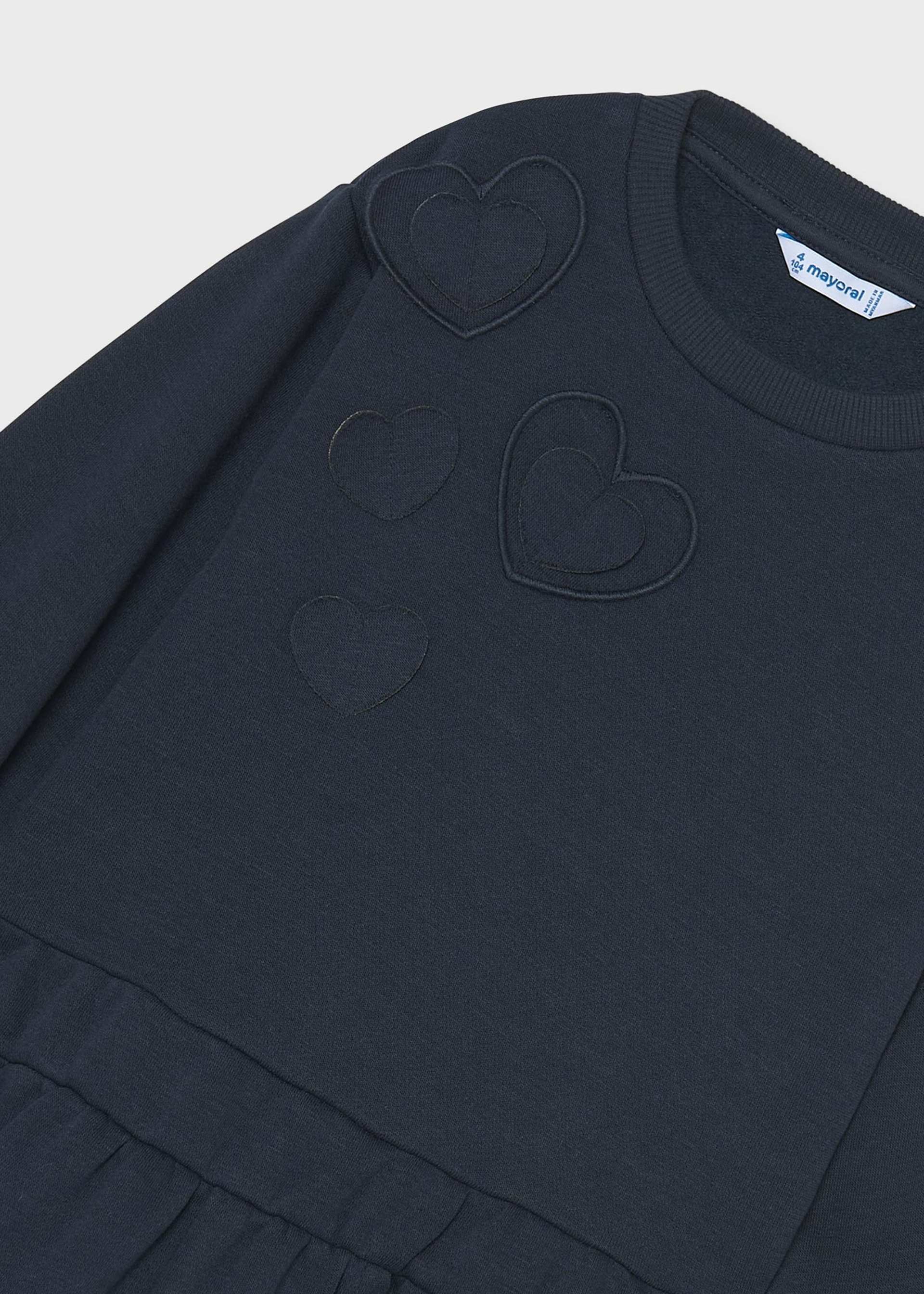 Girl Heart Fleece Dress