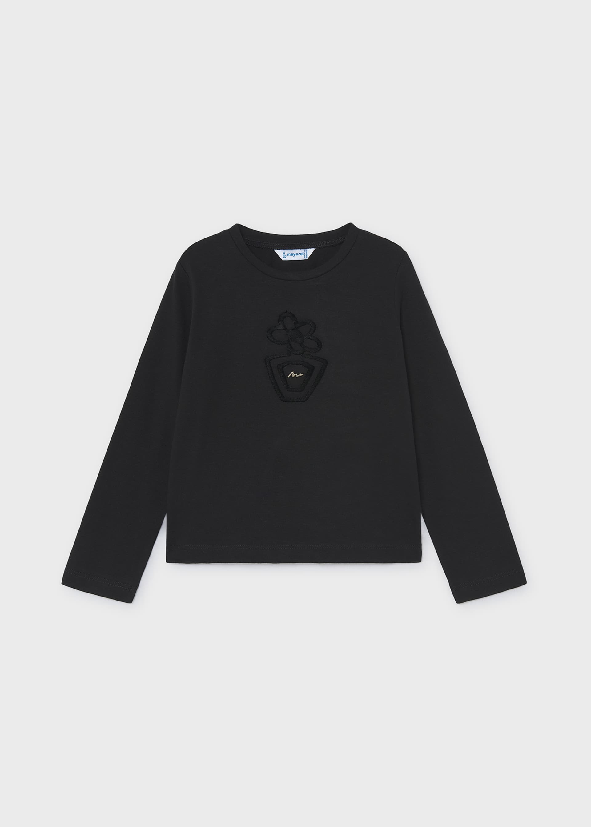 Shirt basic Blume Mädchen
