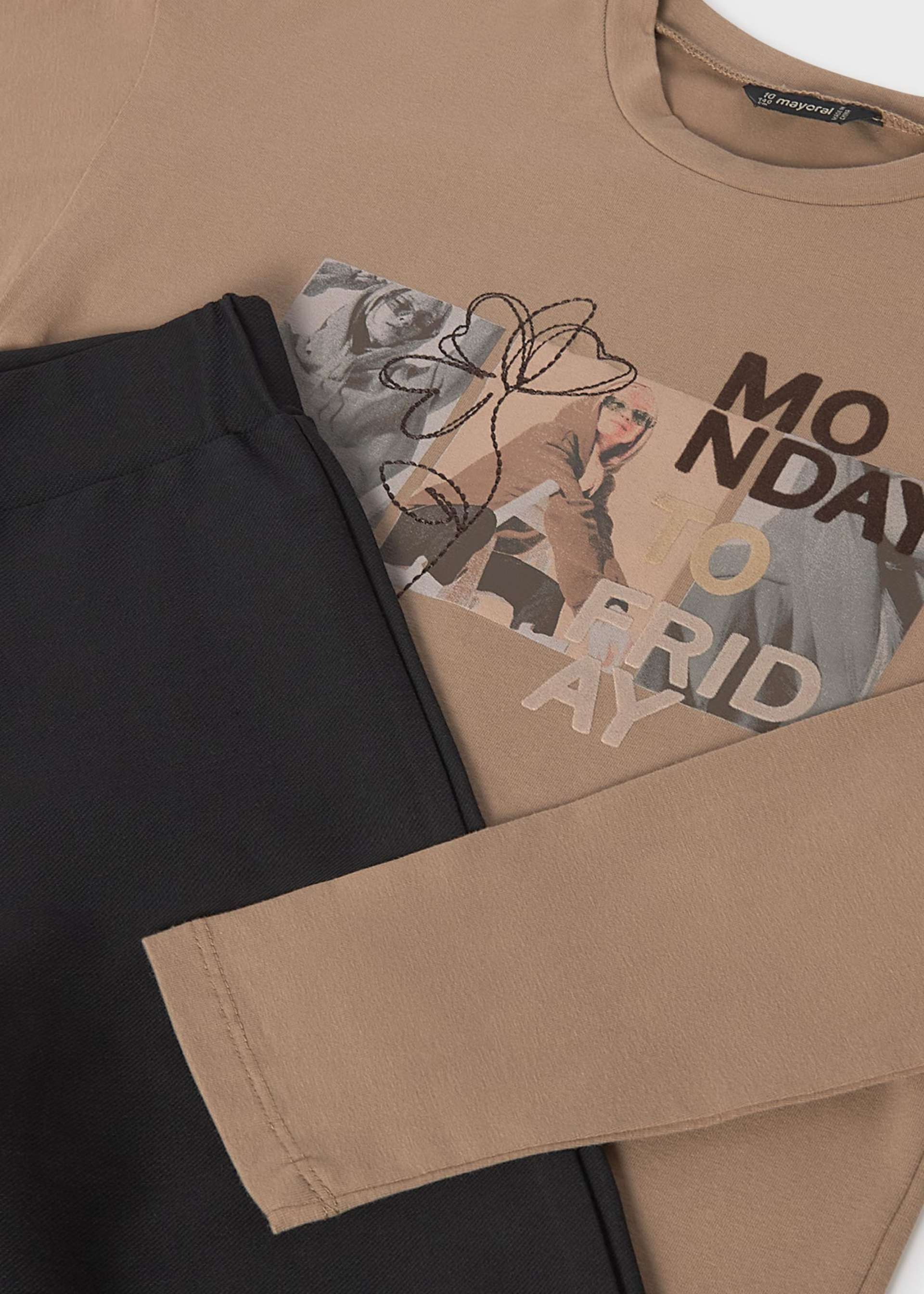 Set Leggings und Shirt Teenager Mädchen