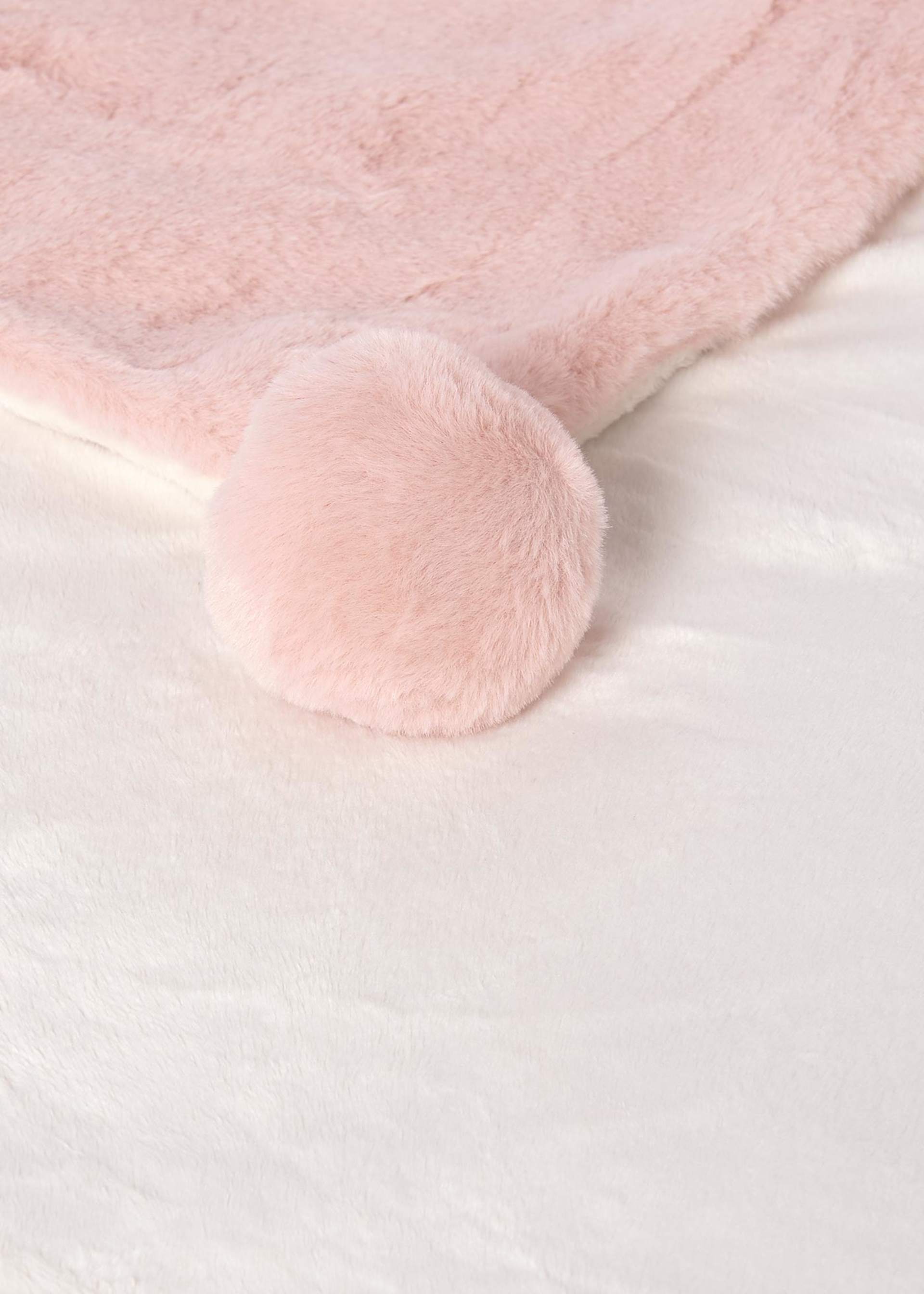 Baby blanket with pom-poms