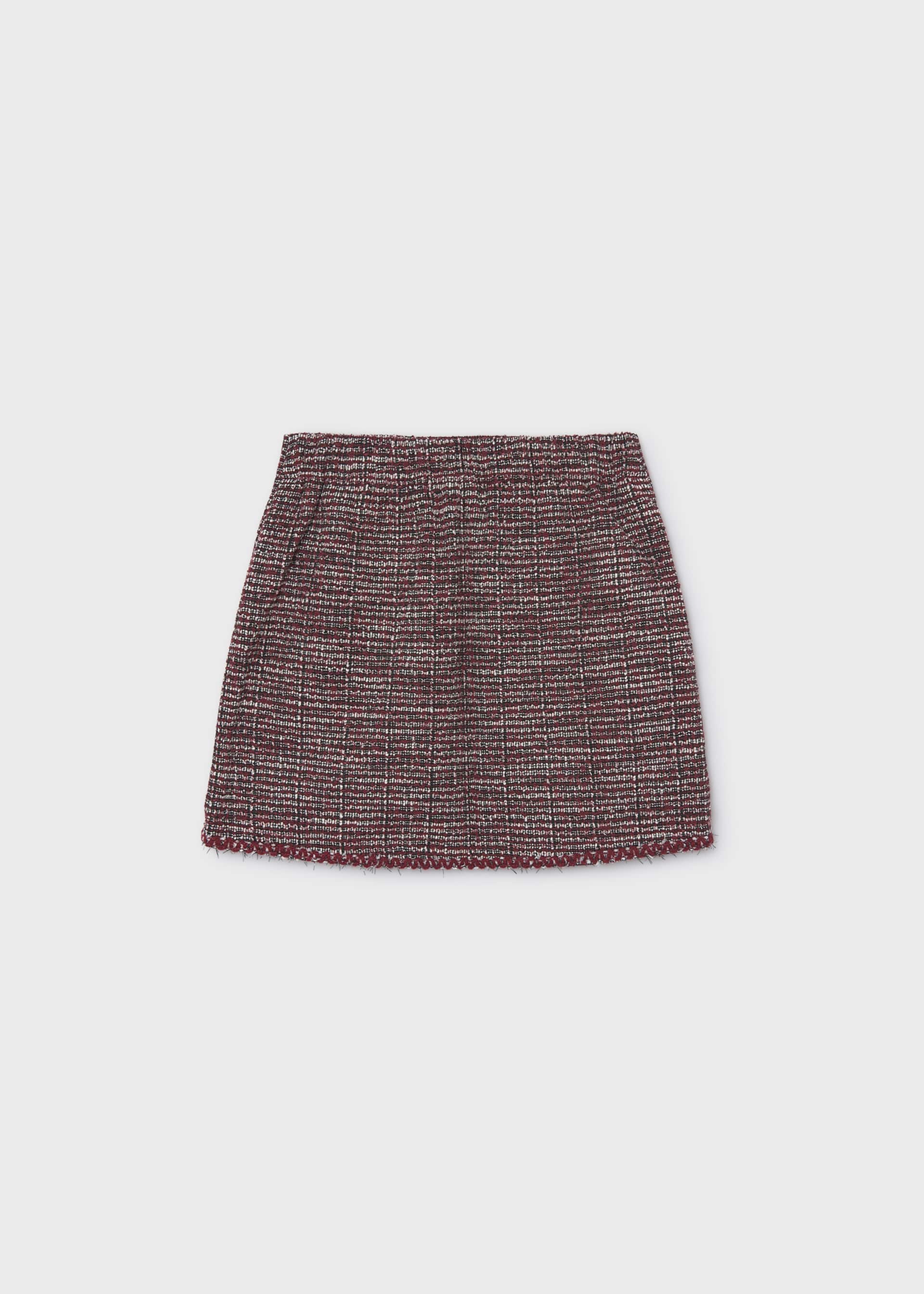 Girls' tweed skirt-trousers