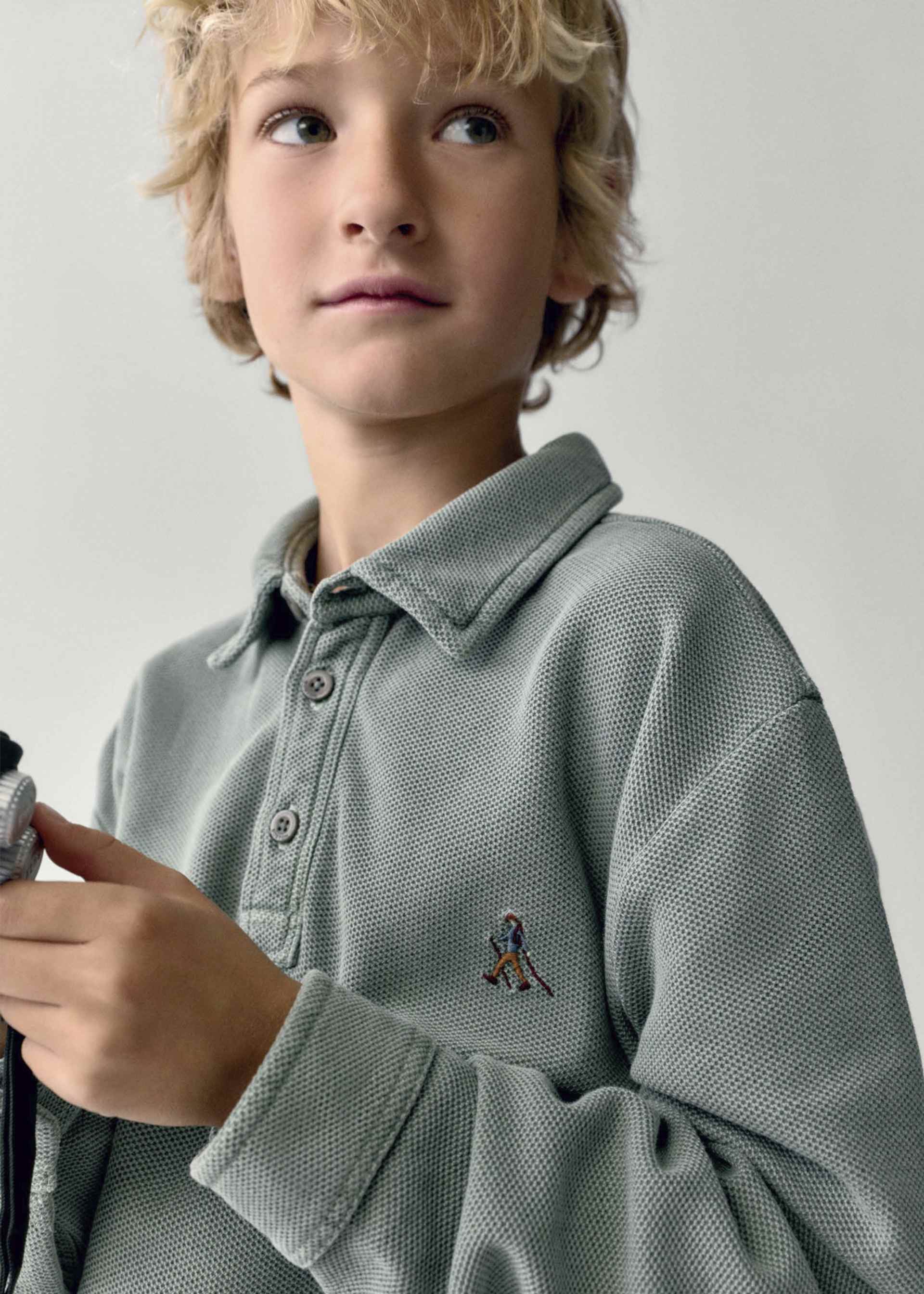 Poloshirt bestickt Boston Kids