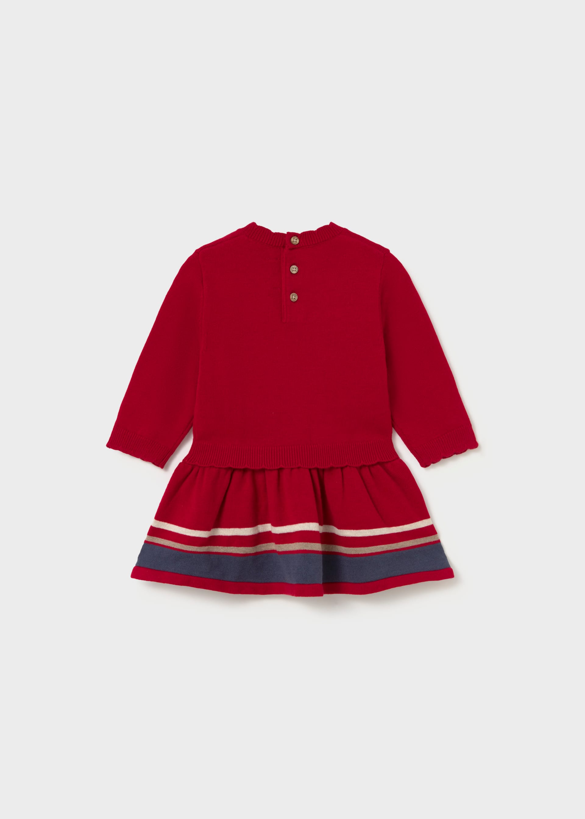 Vestido tricot oso bebé