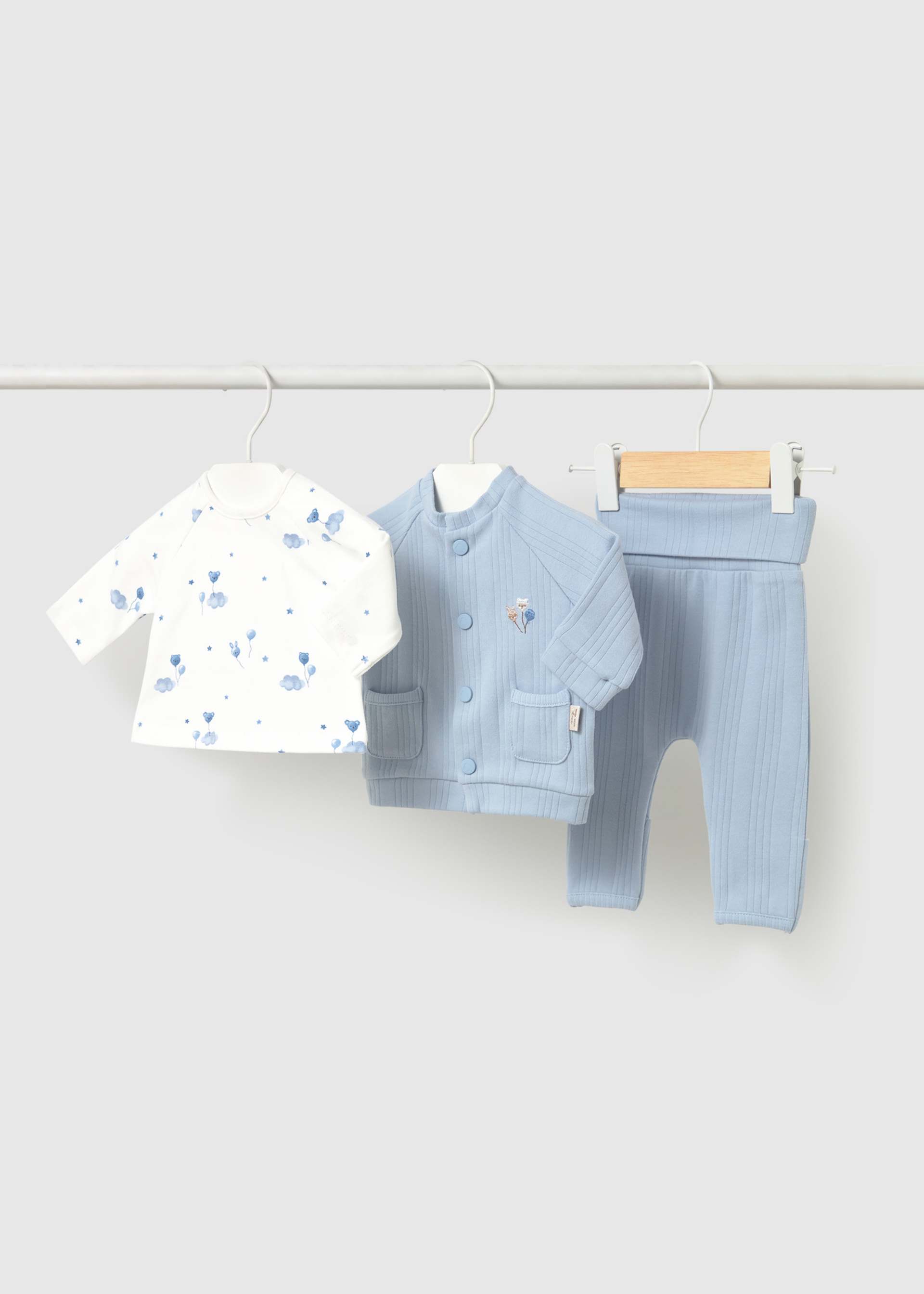 Newborn girl 3-piece tracksuit set