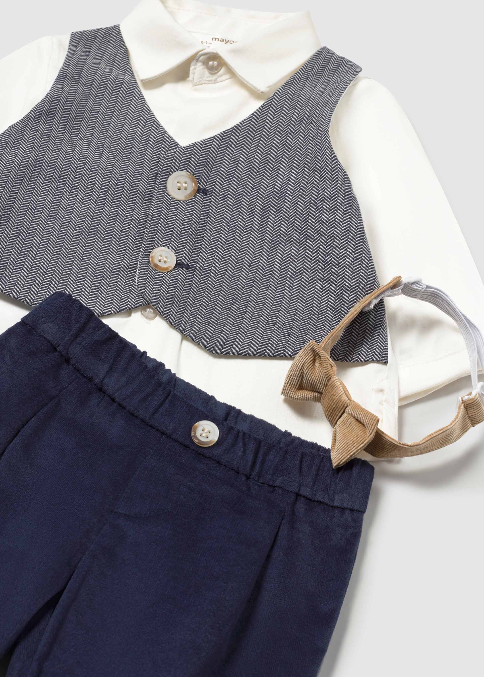 Set cu pantaloni lungi nou-nascut