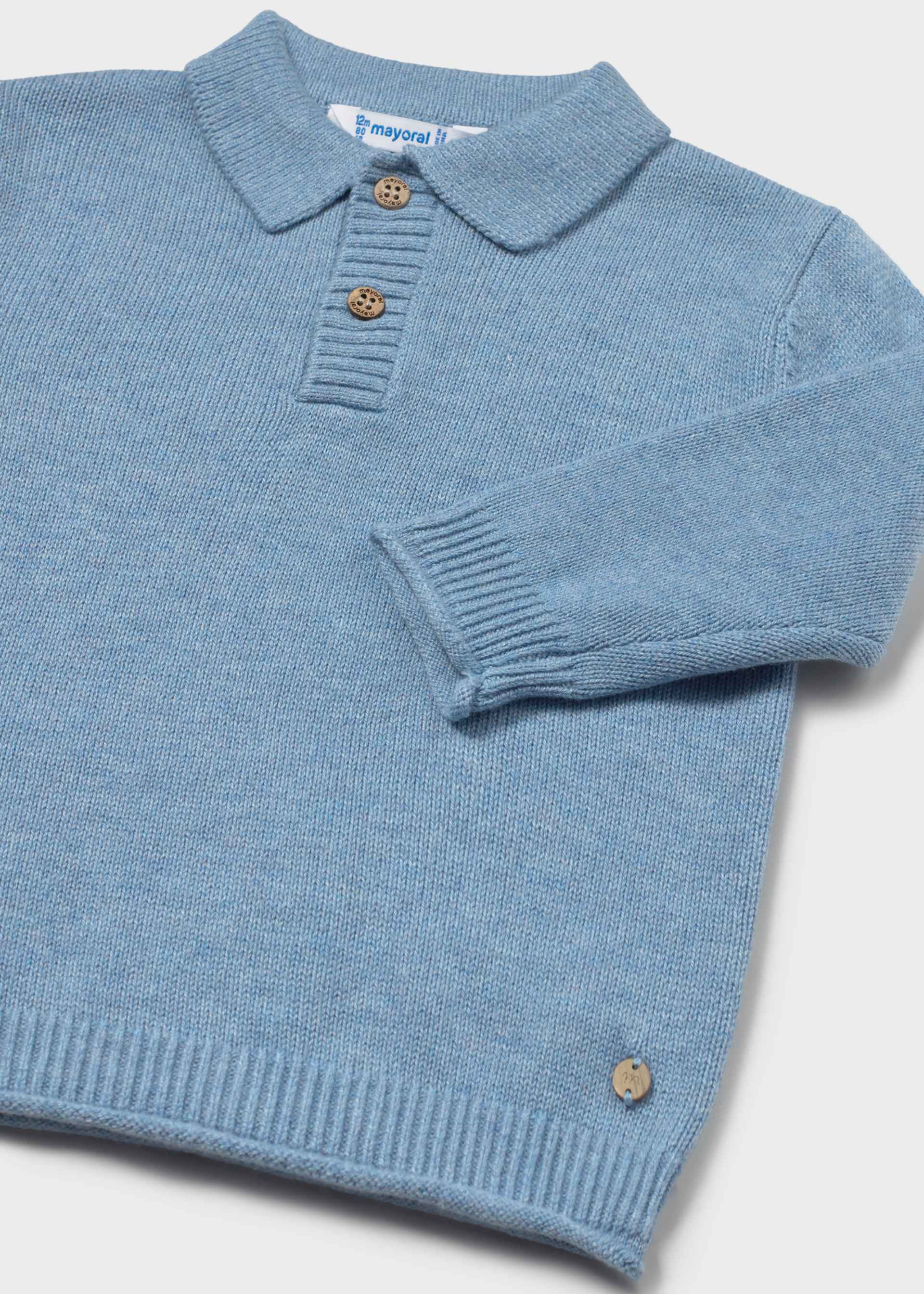Suéter cuello polo bebé