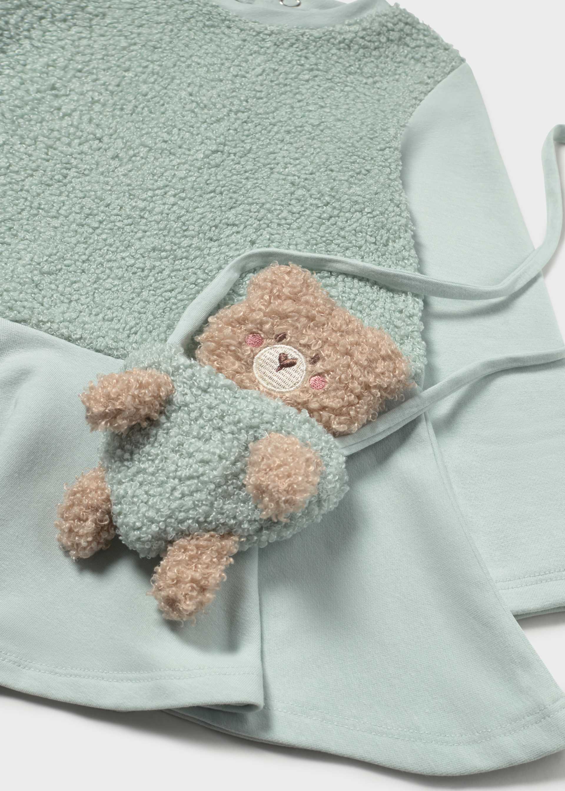 Kleid kombiniert mit Bärchentasche Baby