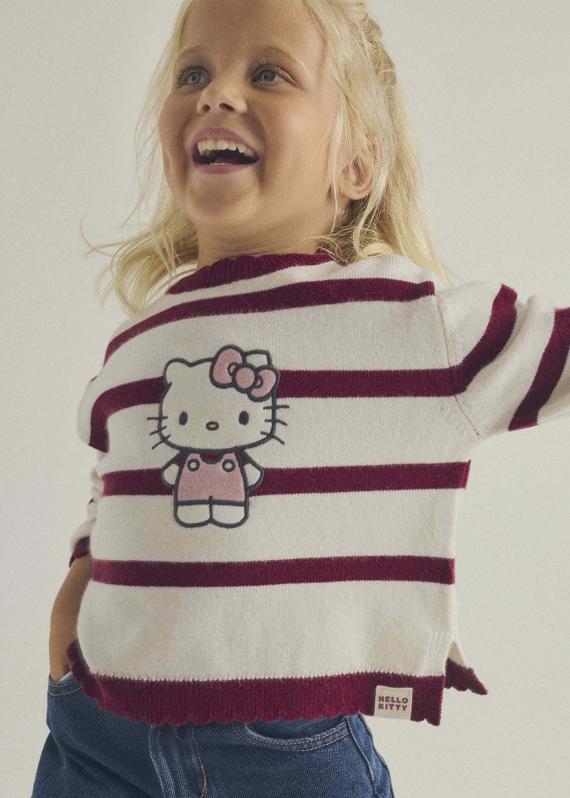 Pullover gestreift Mädchen Hello Kitty ®
