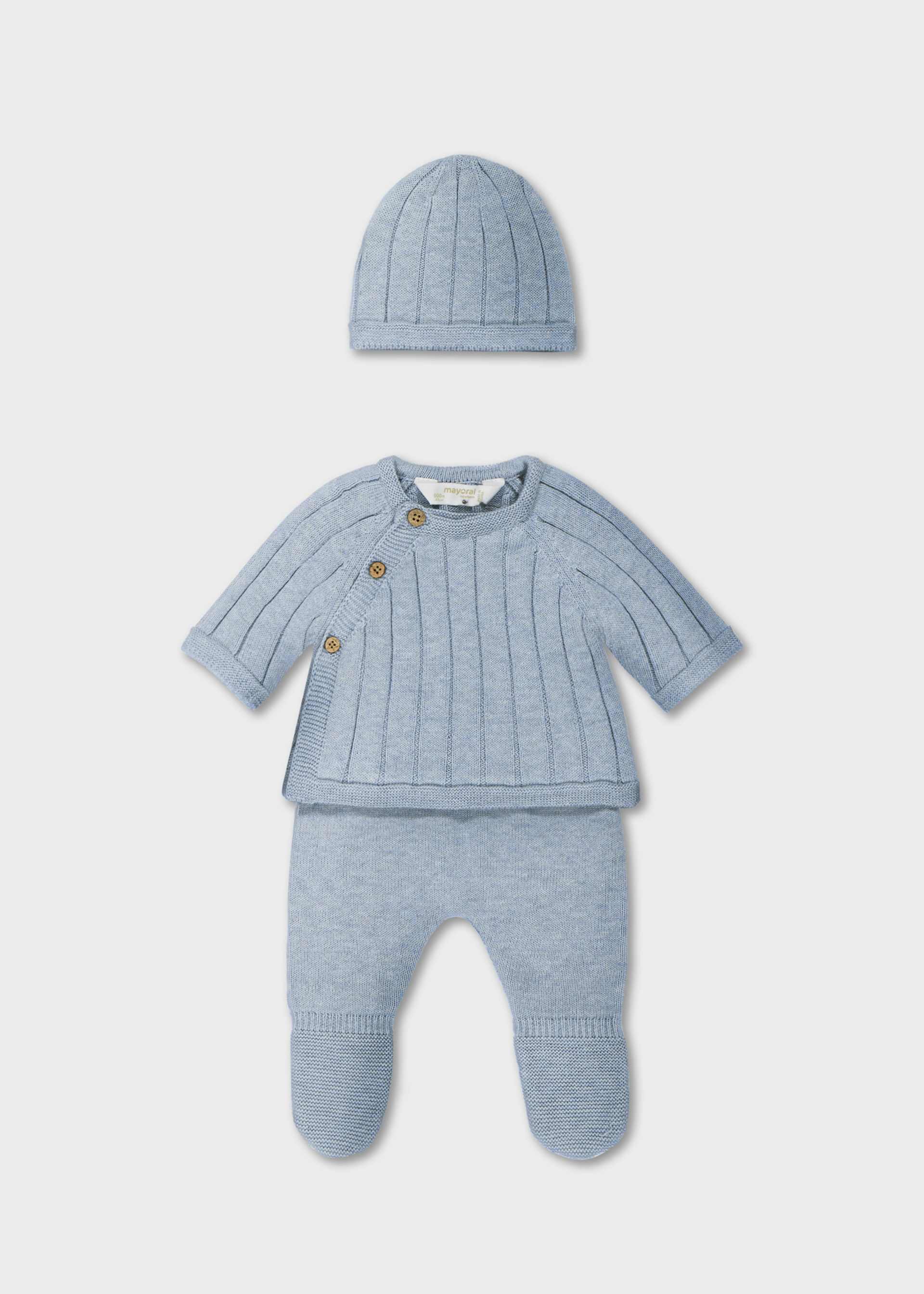 Newborn 3-piece with leg warmers set