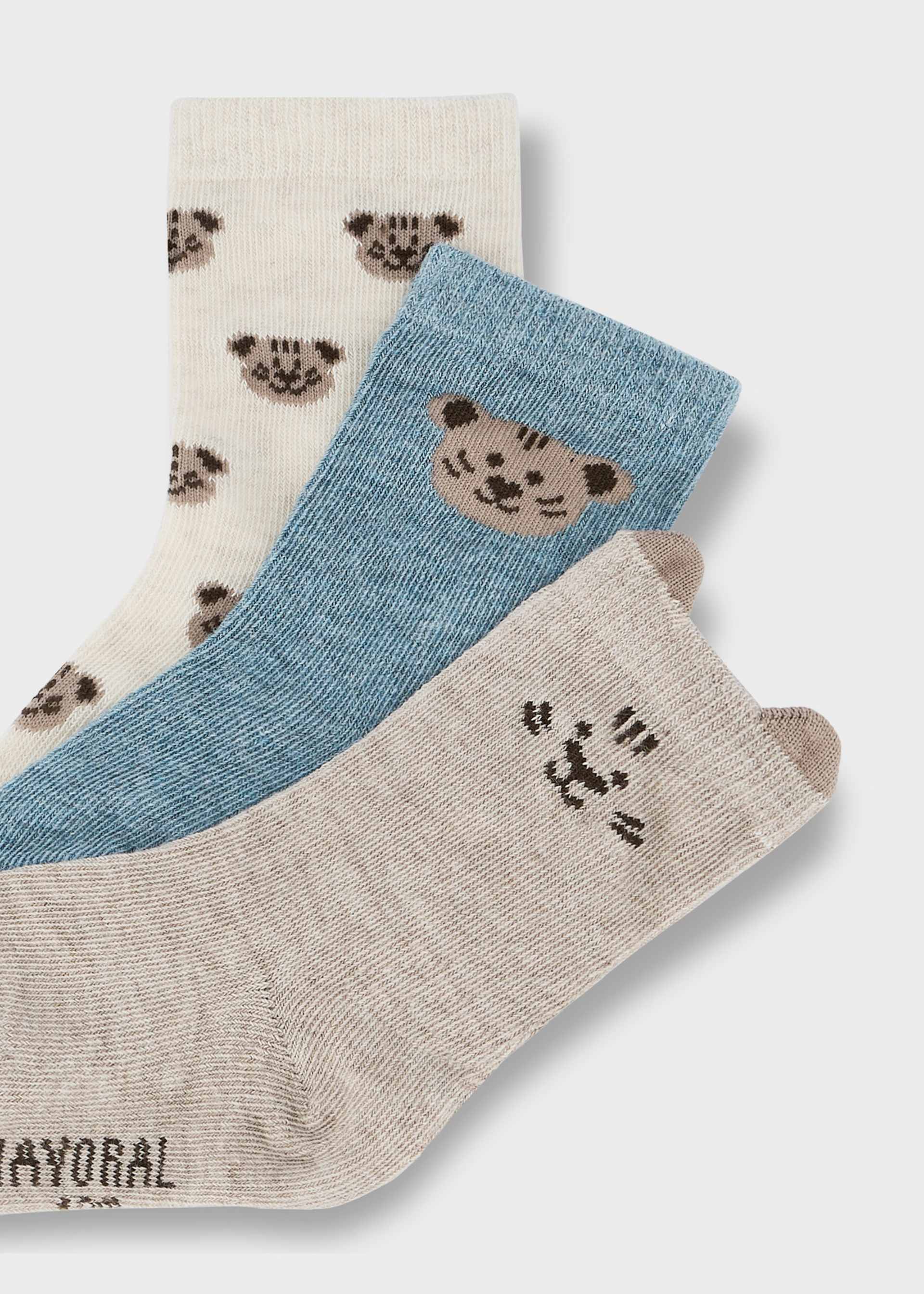 Socken 3er-Set Tierchen Baby