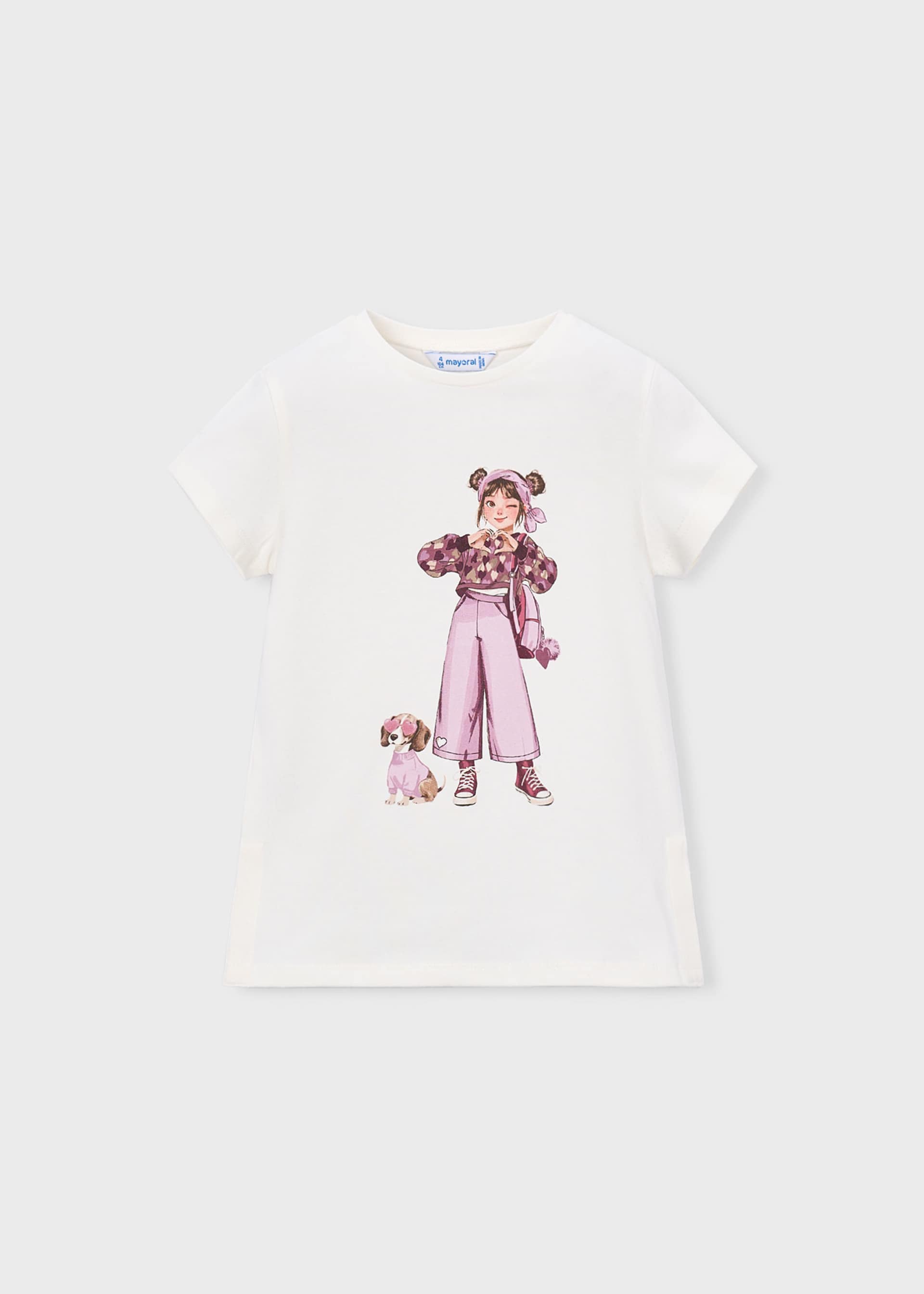 T-shirt print fille