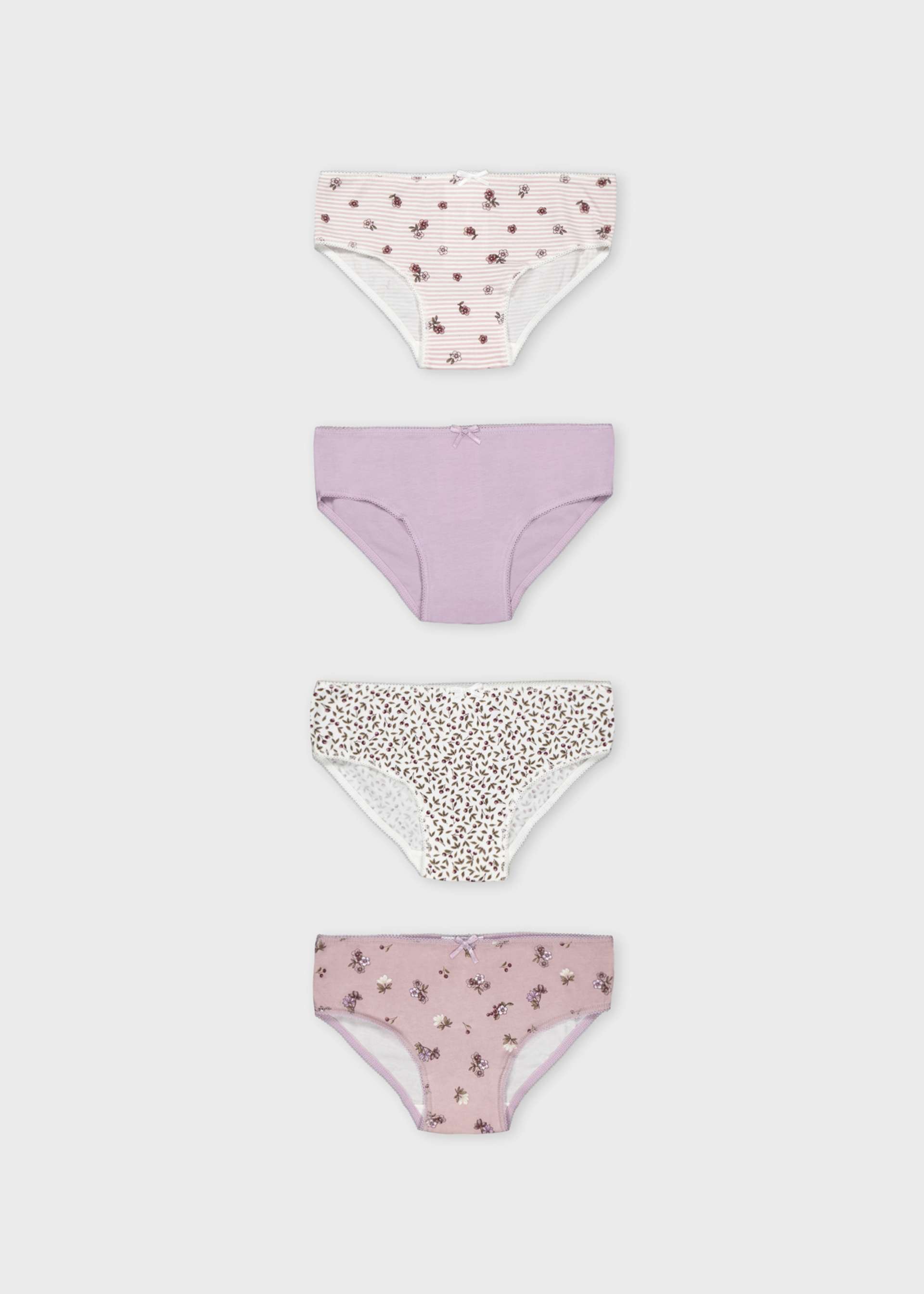 Set of 4 girls' knickers