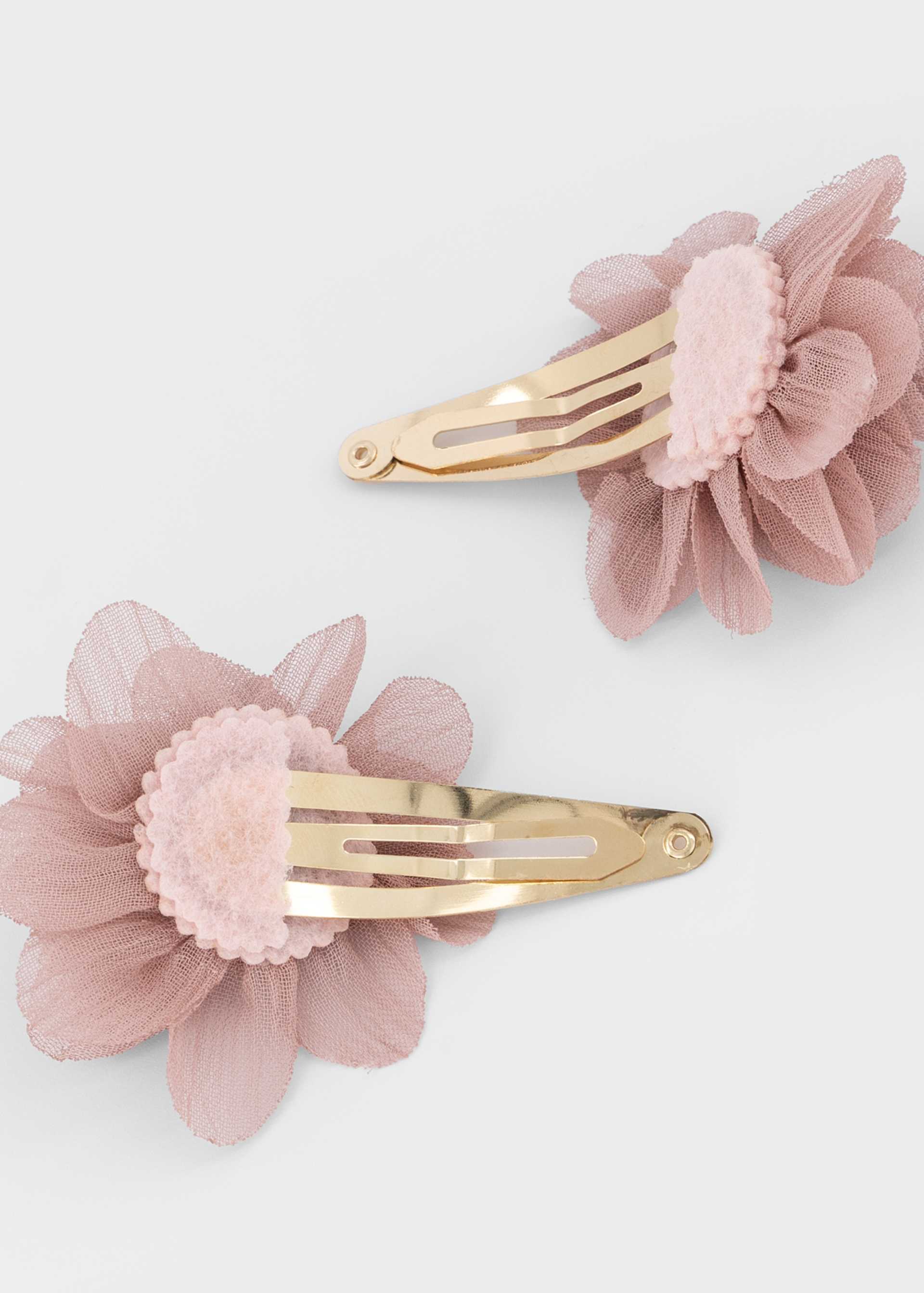 Lot 2 pinces fleurs fille