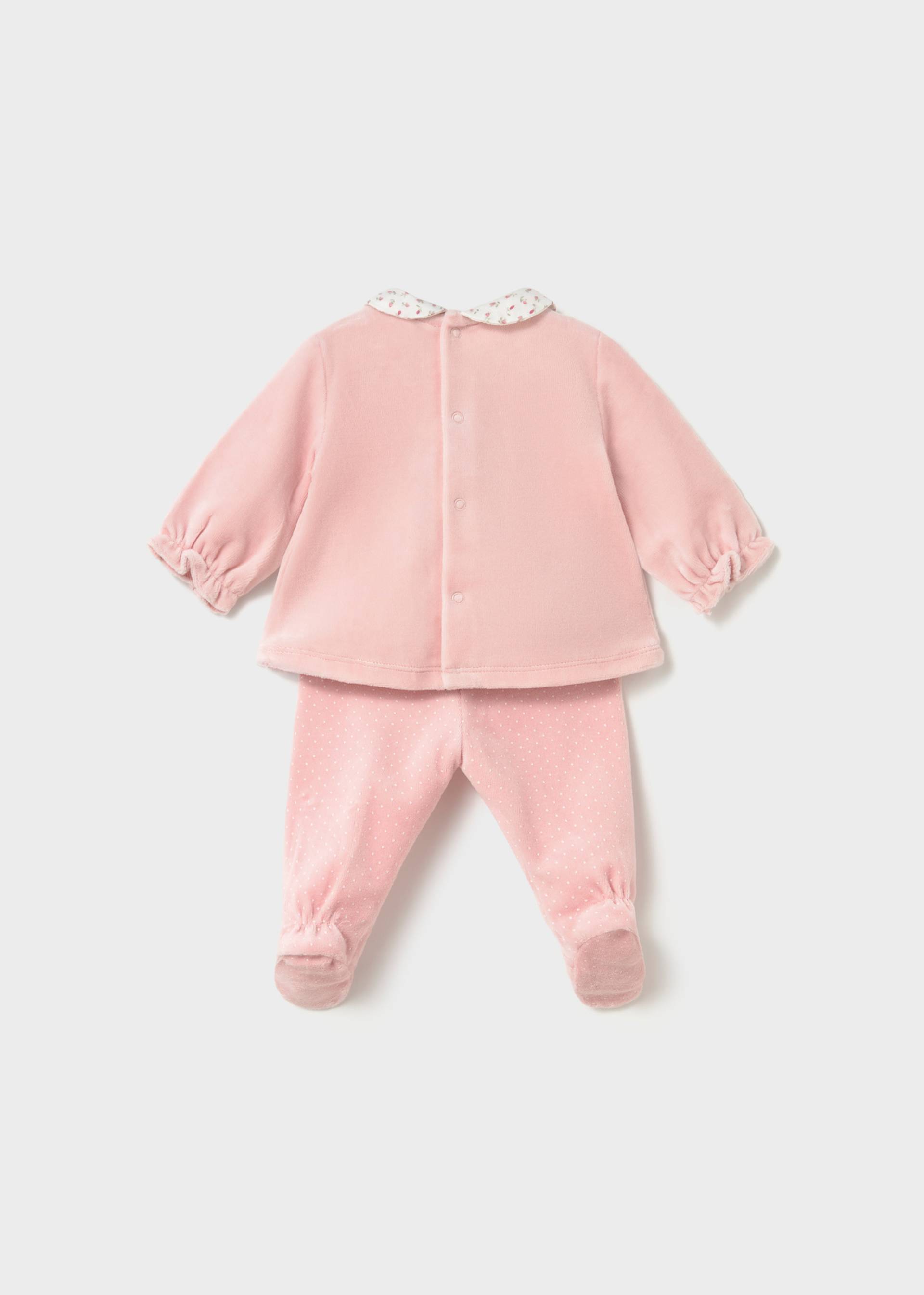 Conjunto polaina y camisera recién nacida Conjunto polaina y camisera recién nacida