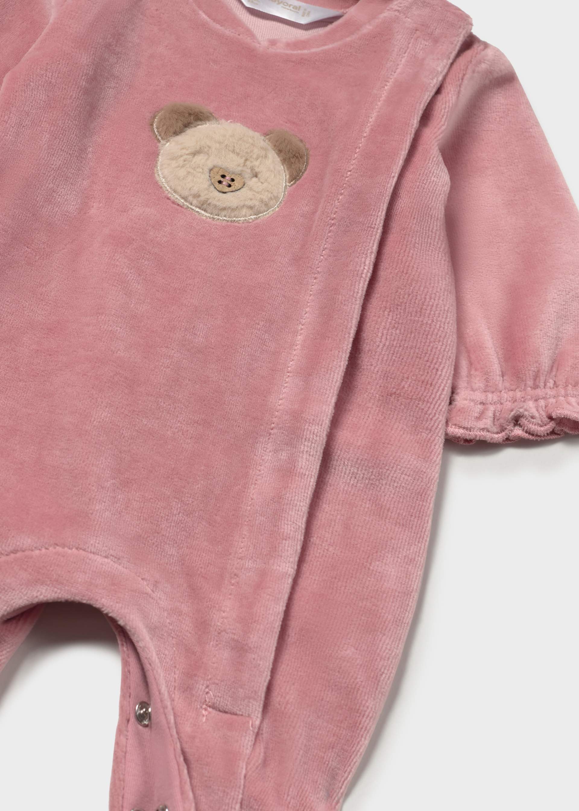 Newborn Girl Pack of 2 Ruffled Borders Sleepsuits