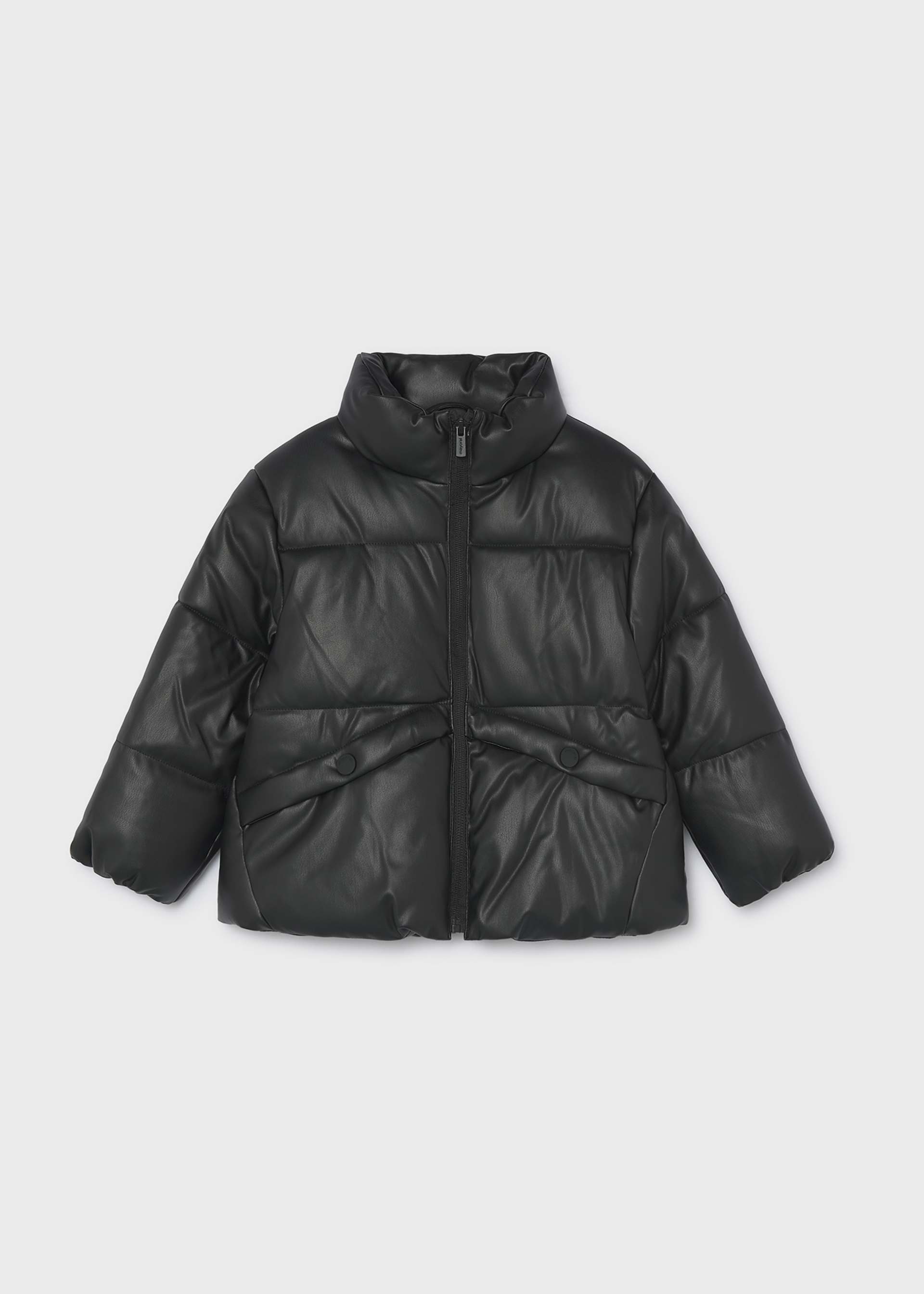 Girl faux leather jacket