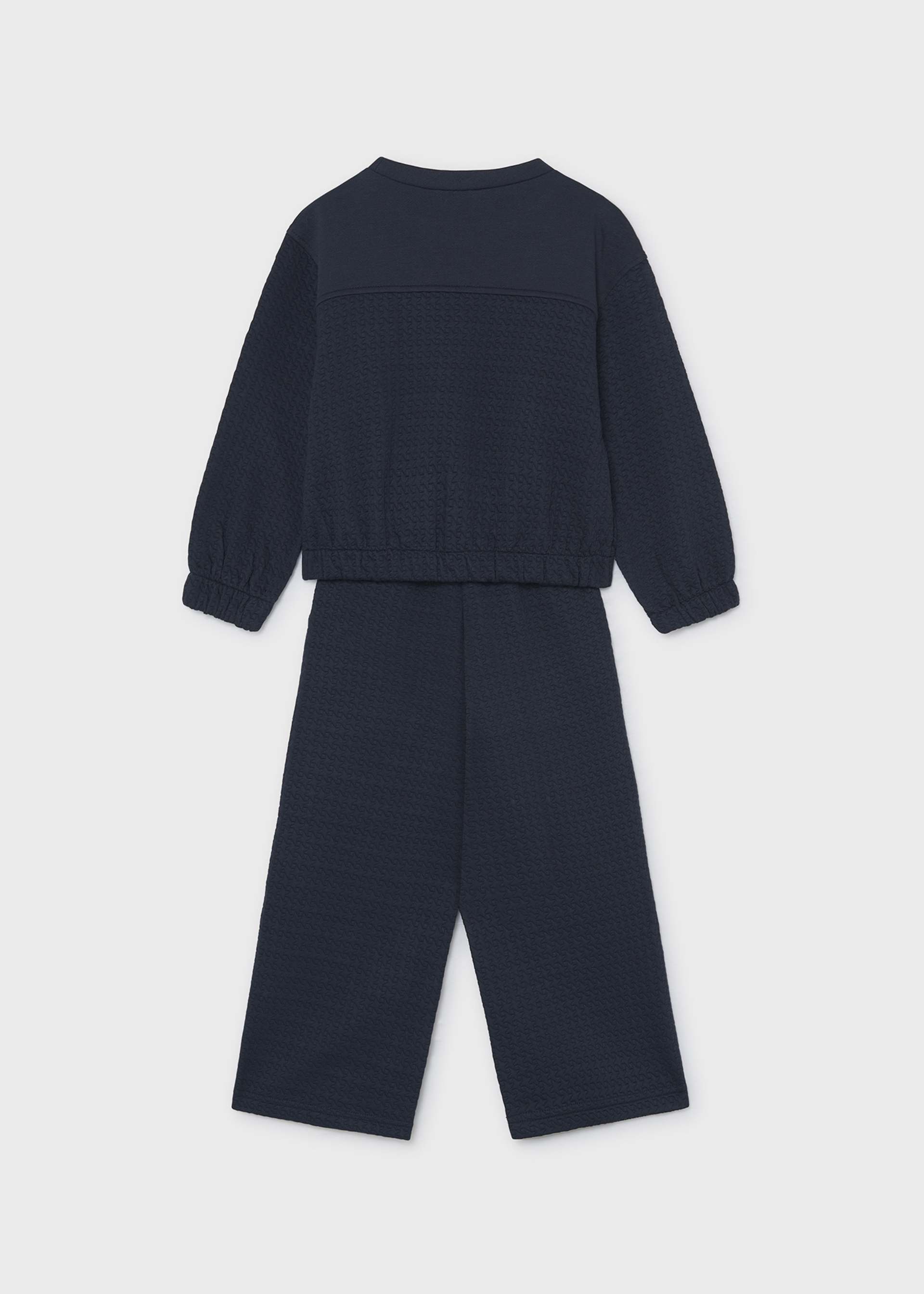 conjunto pants sudadera bolsillos y pantalón niña