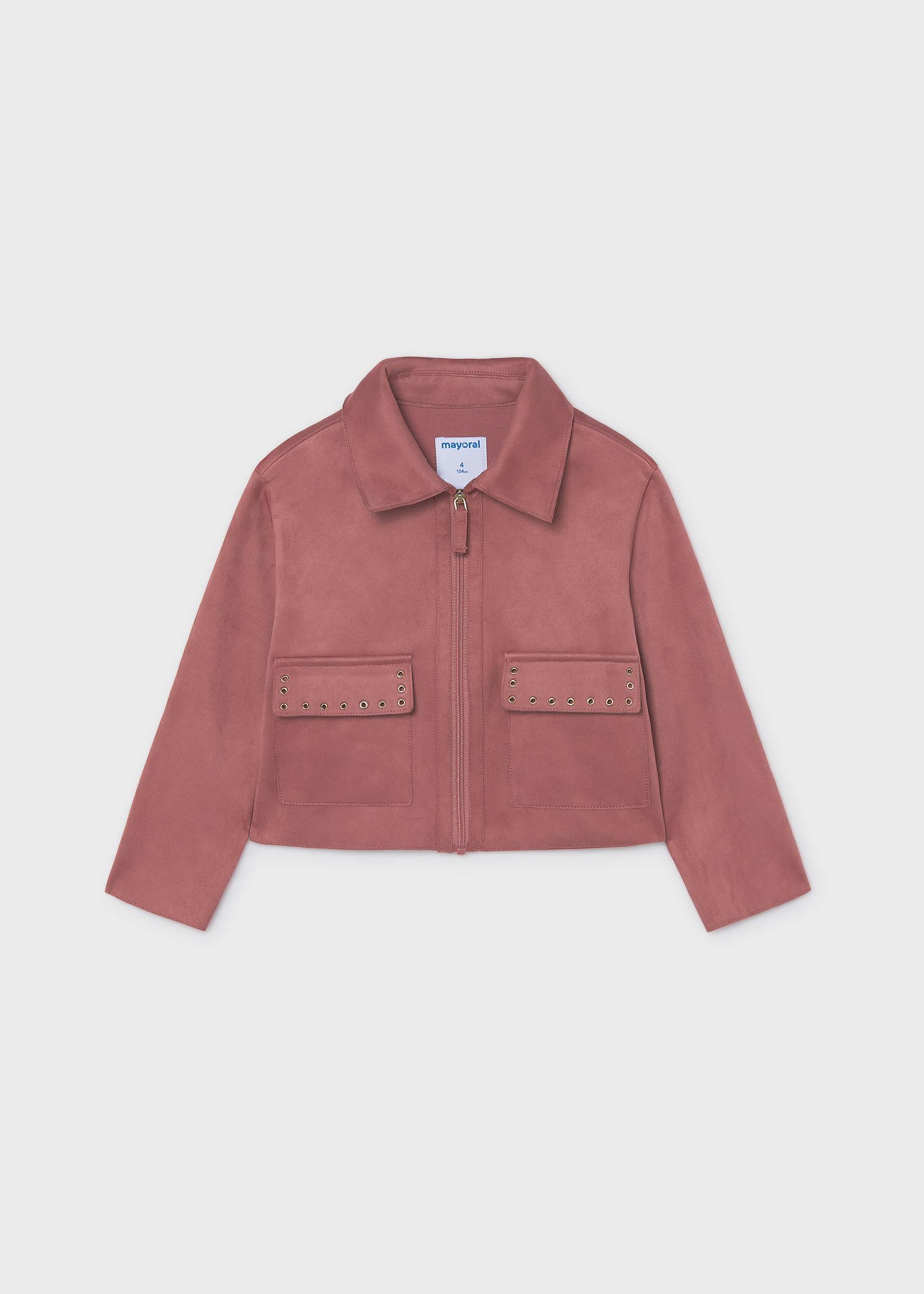 Girl suede effect jacket