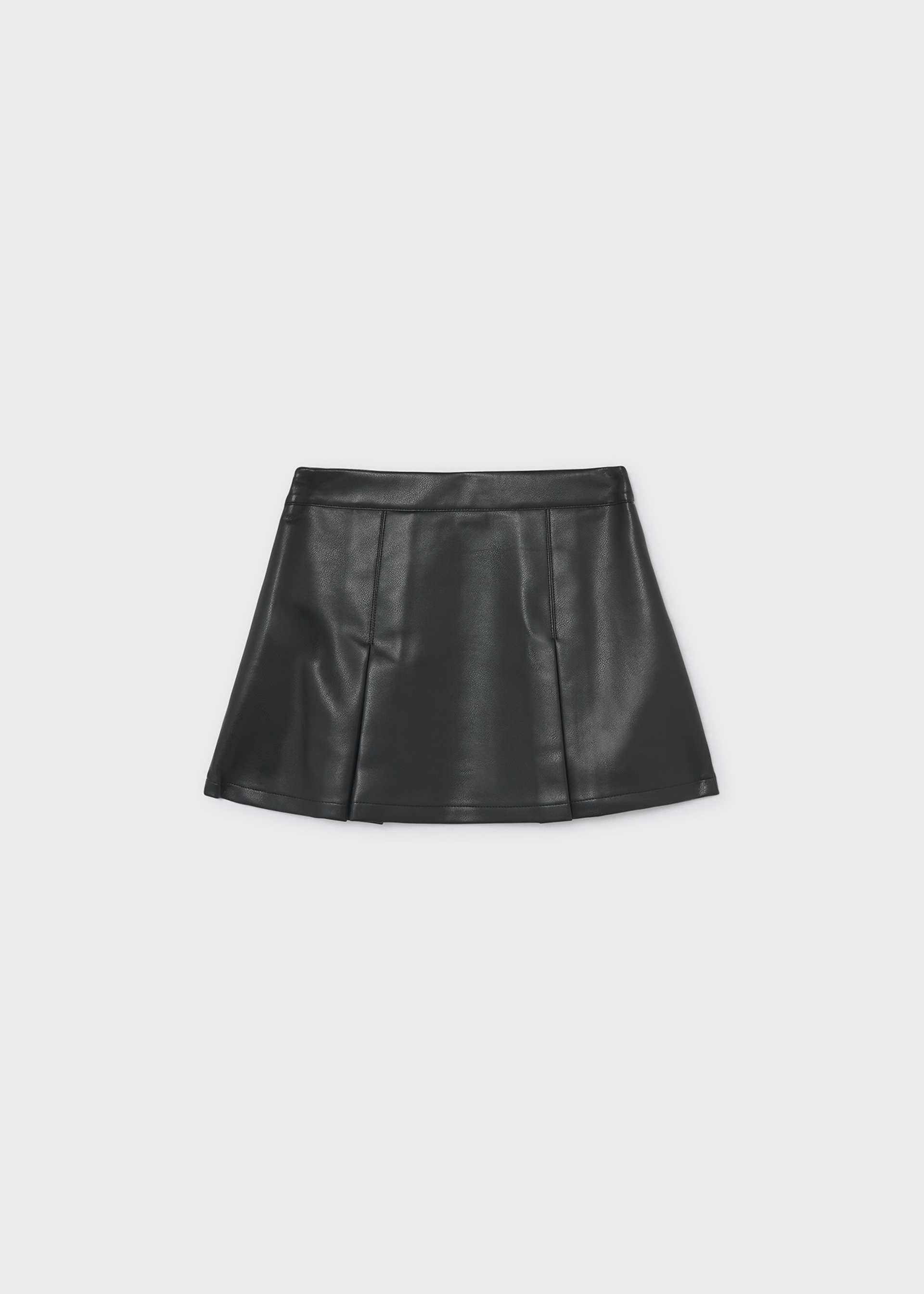 Jupe en similicuir à poches fille