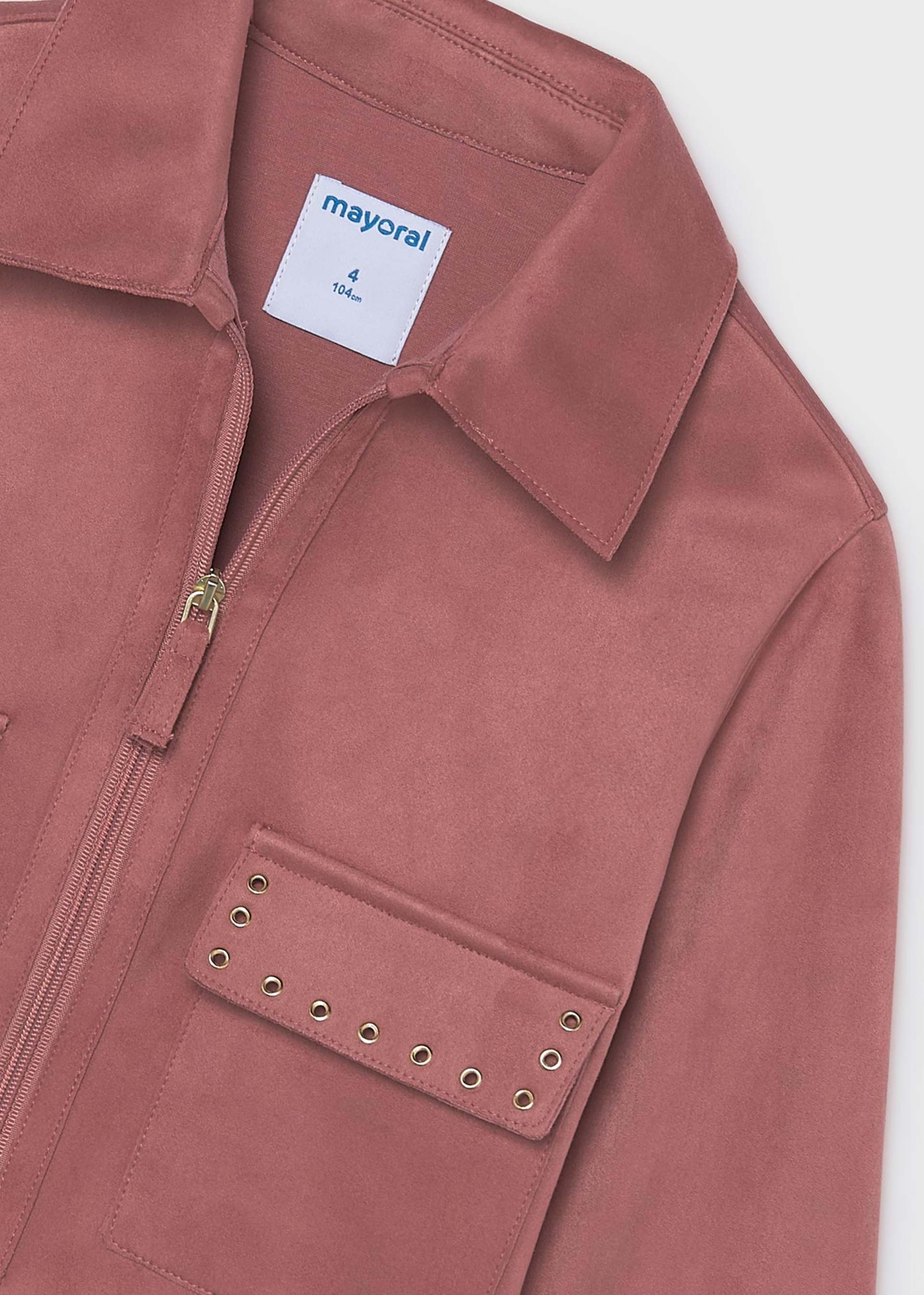 Girl suede effect jacket