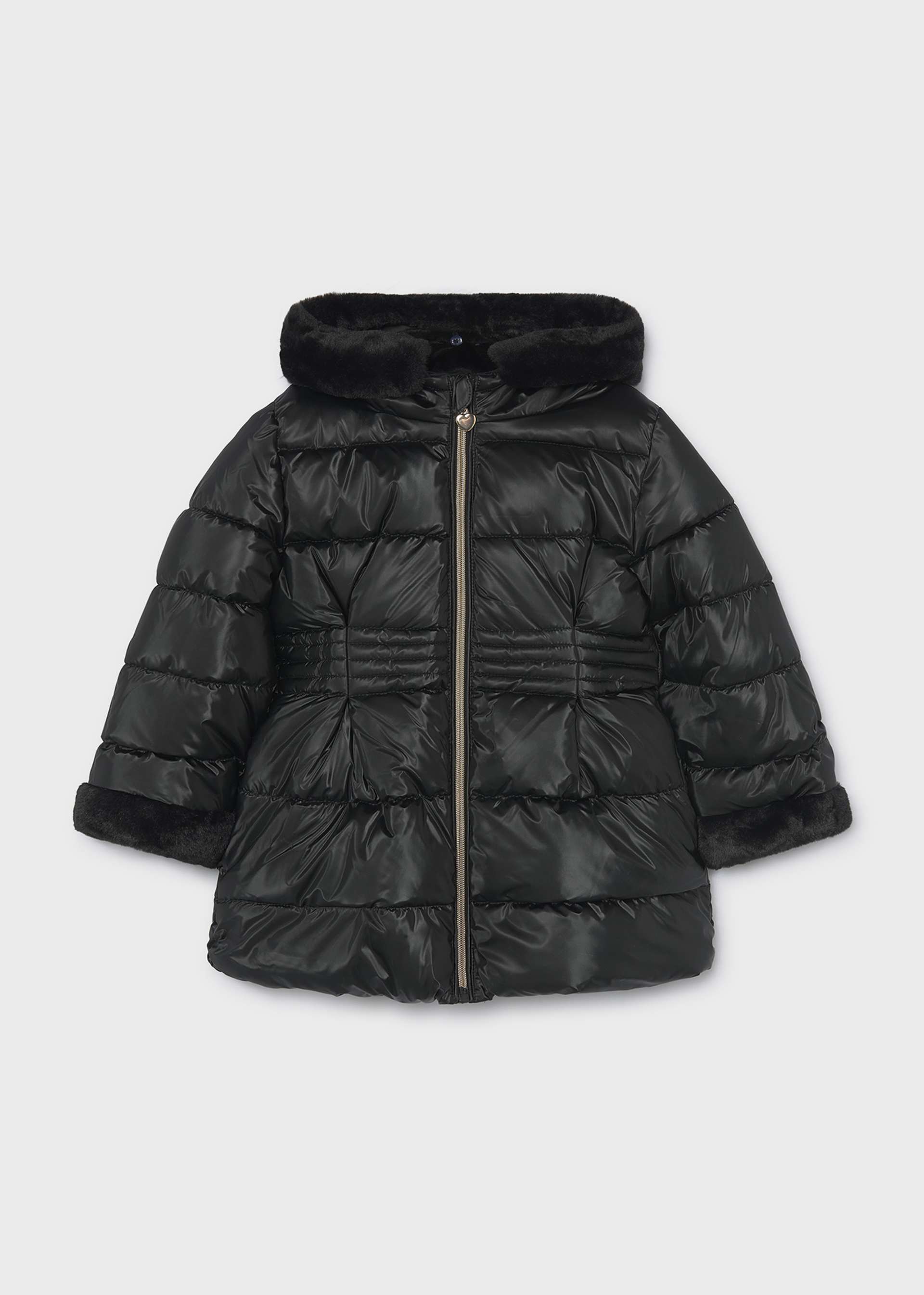 Girl metallic coat
