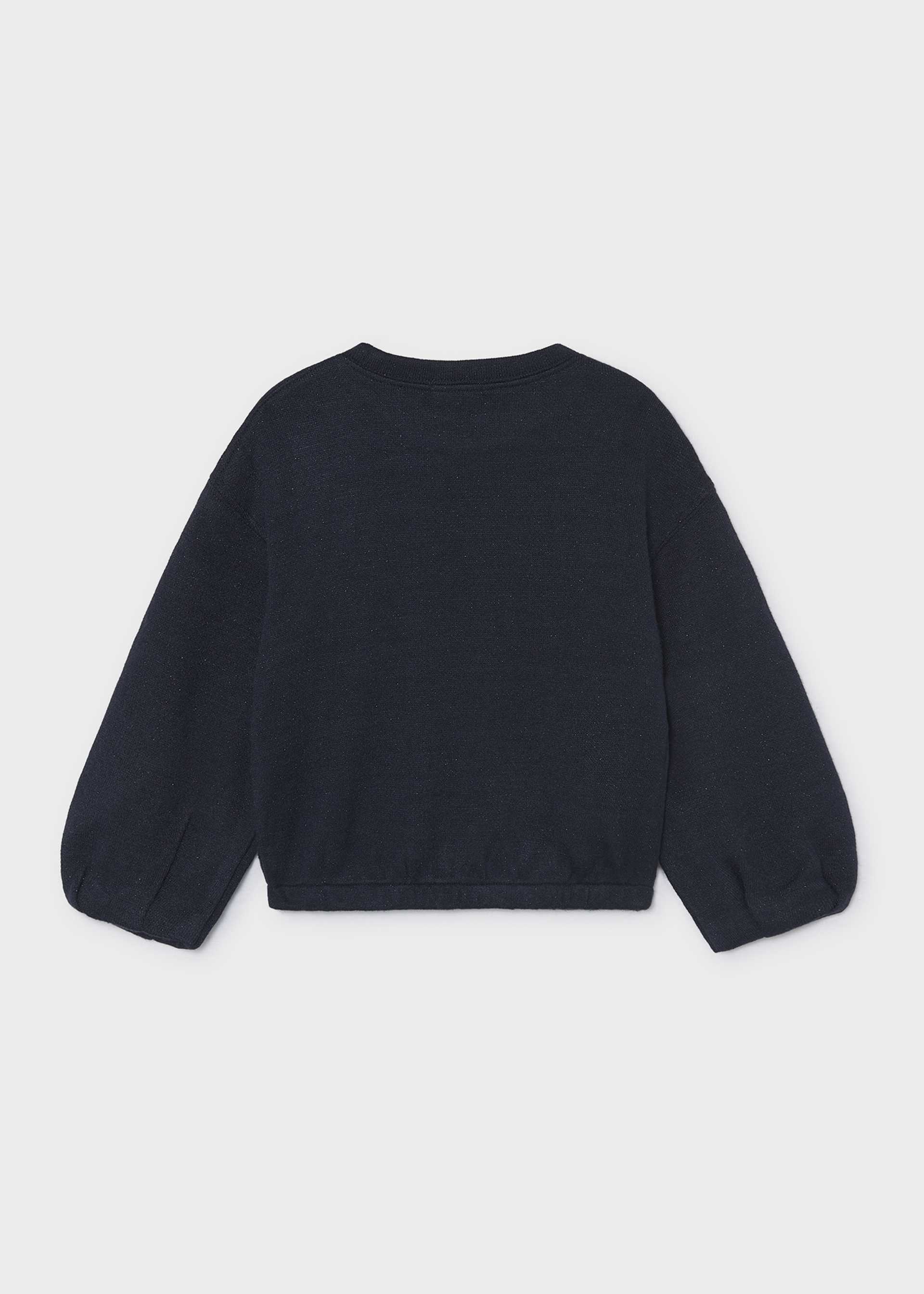 Girl Knit Dog Sweatshirt