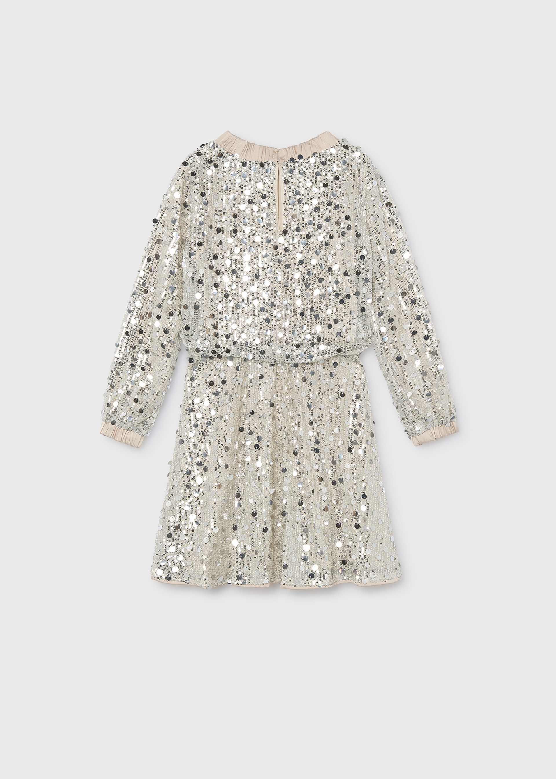 Kleid Pailleten Teenager Mädchen