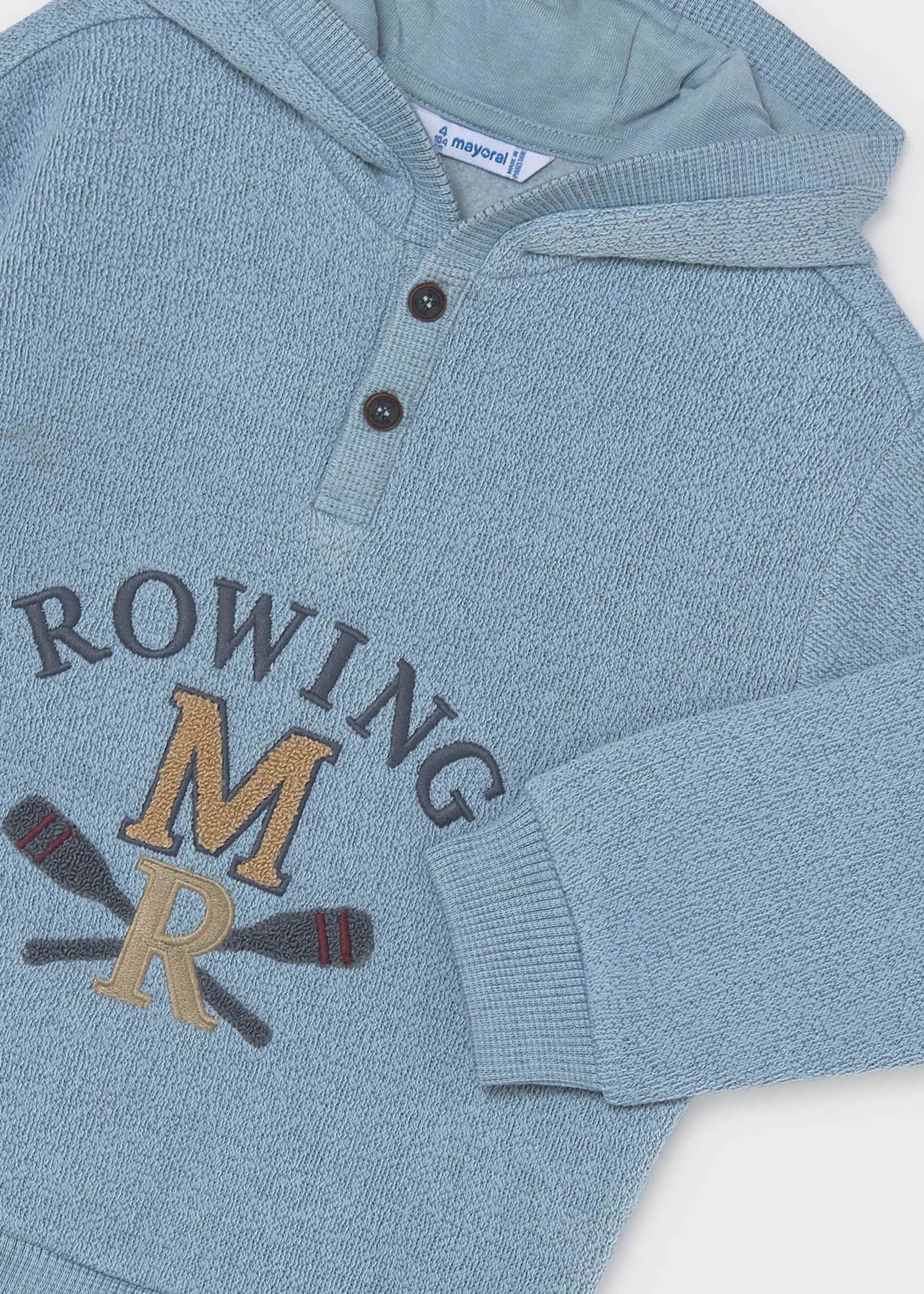 Boy embroidered hoodie