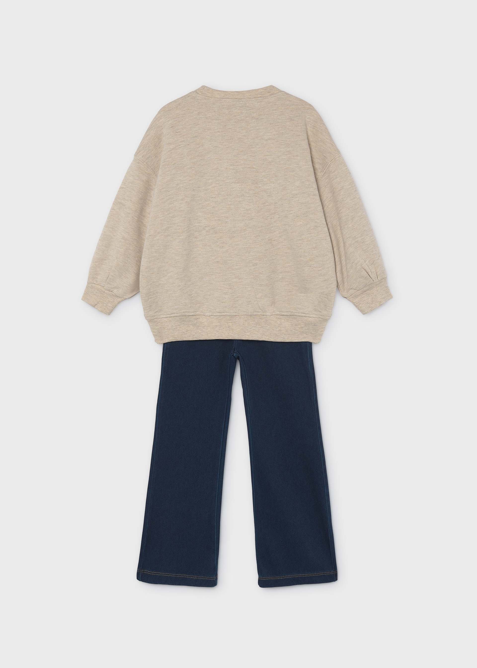 Ensemble legging évasé et sweat fille