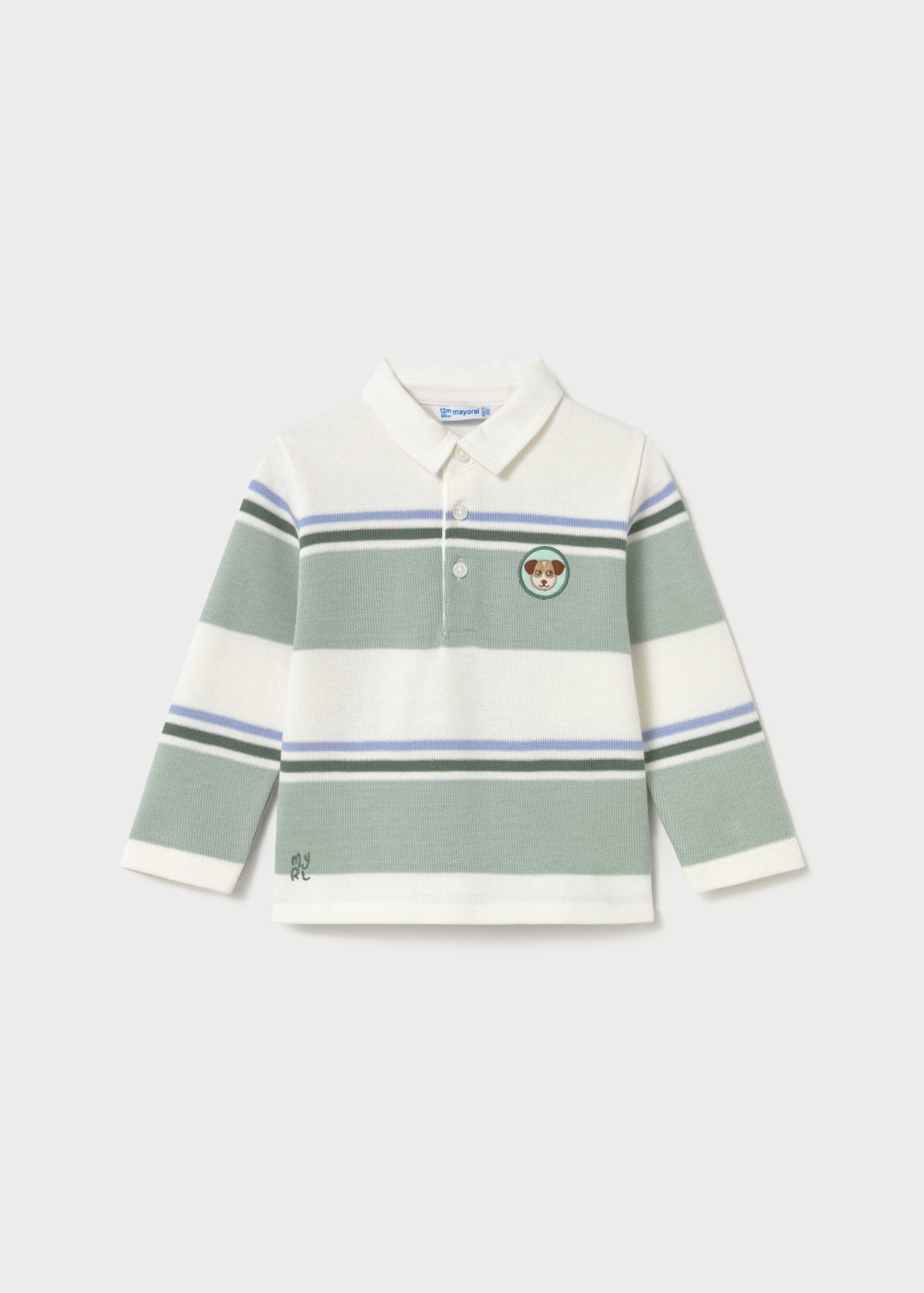 Polo rayas perrito bebé