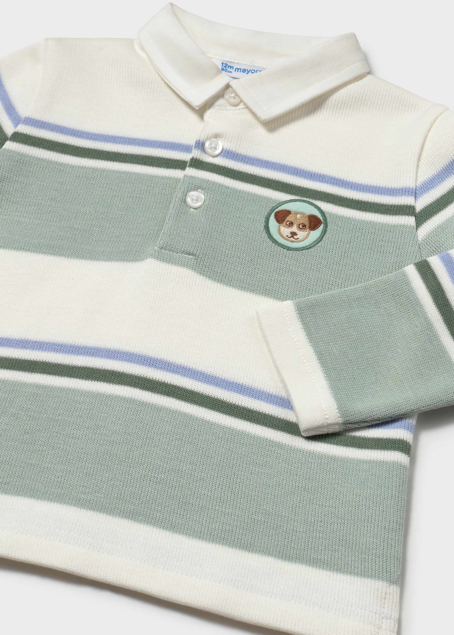 Polo rayé chiot bébé