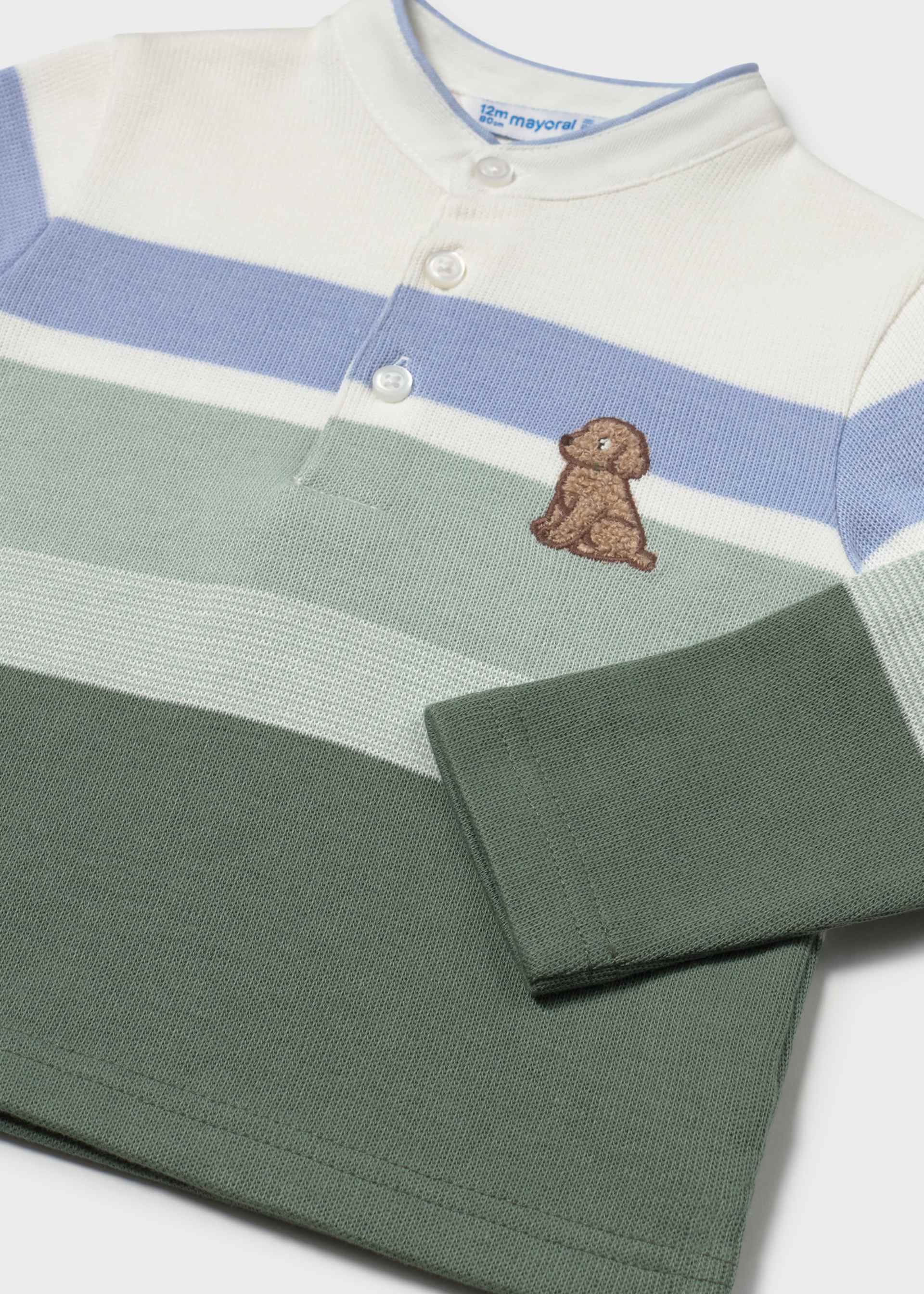 Baby striped polo top